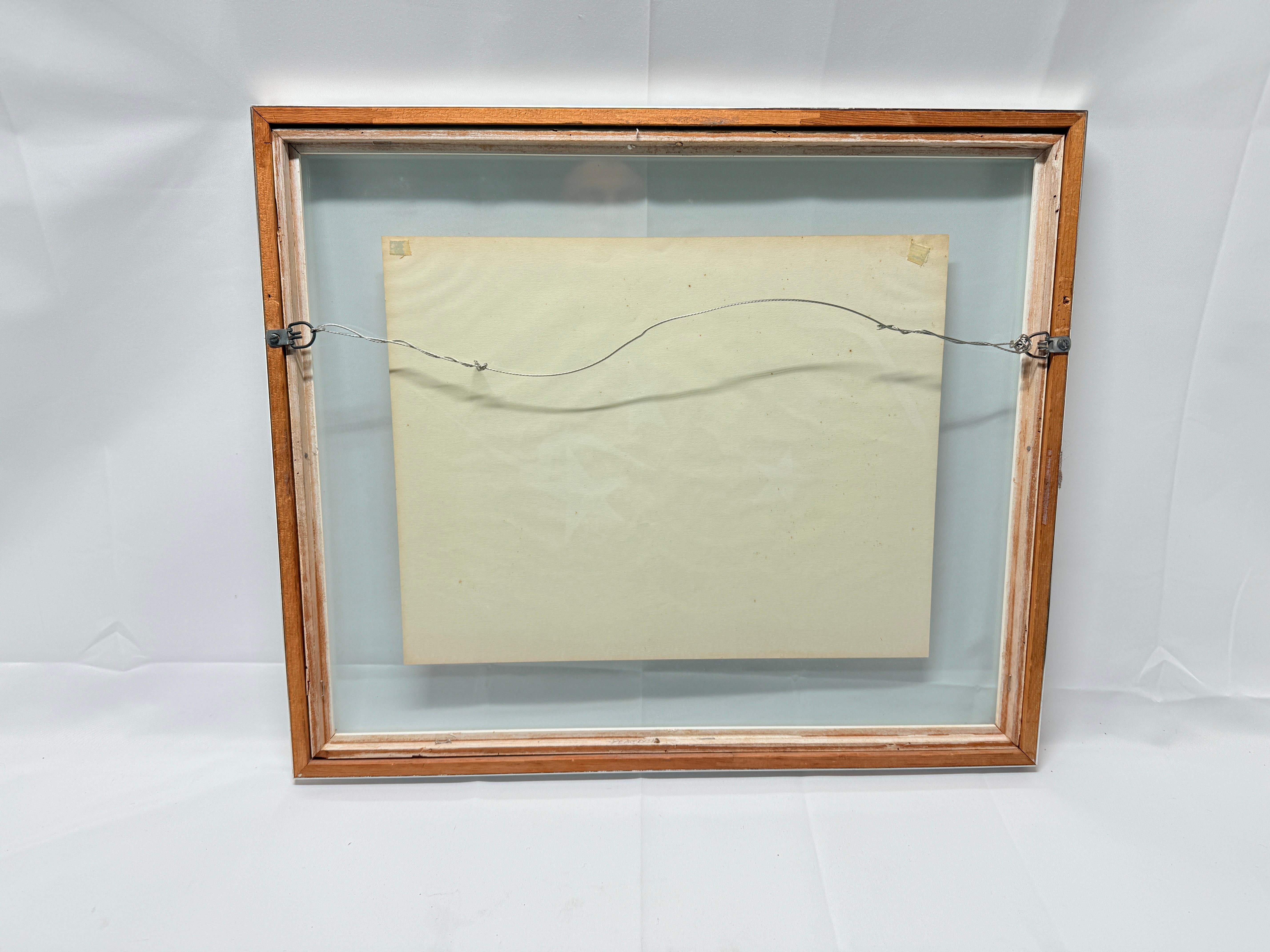Alexander Calder Fliegende Farben '76 Sterne und Streifen Abstrakte Lithographie Moderne (Glas) im Angebot
