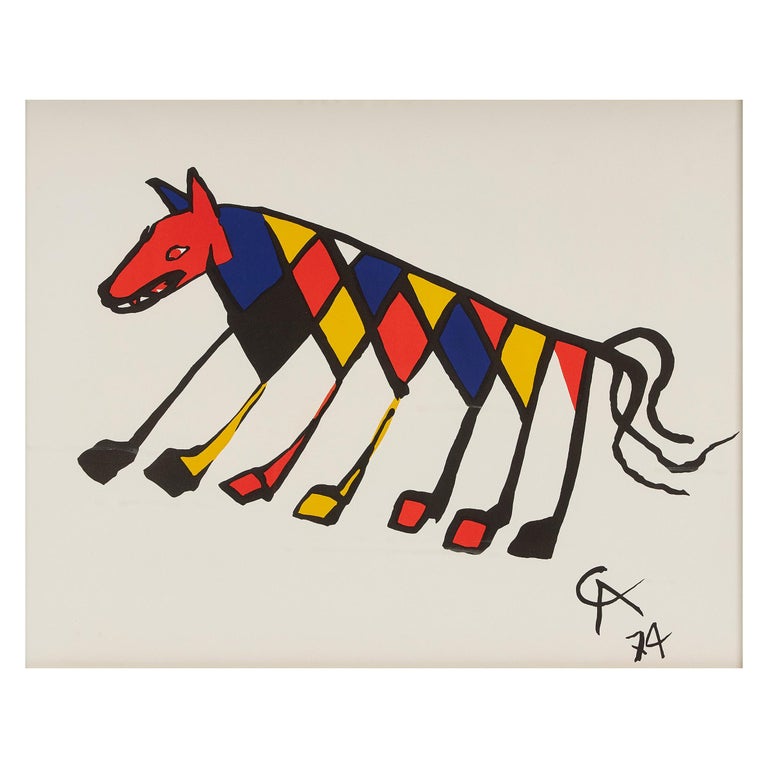 Alexander Calder 'Flying Colors’ Lithograph For Sale