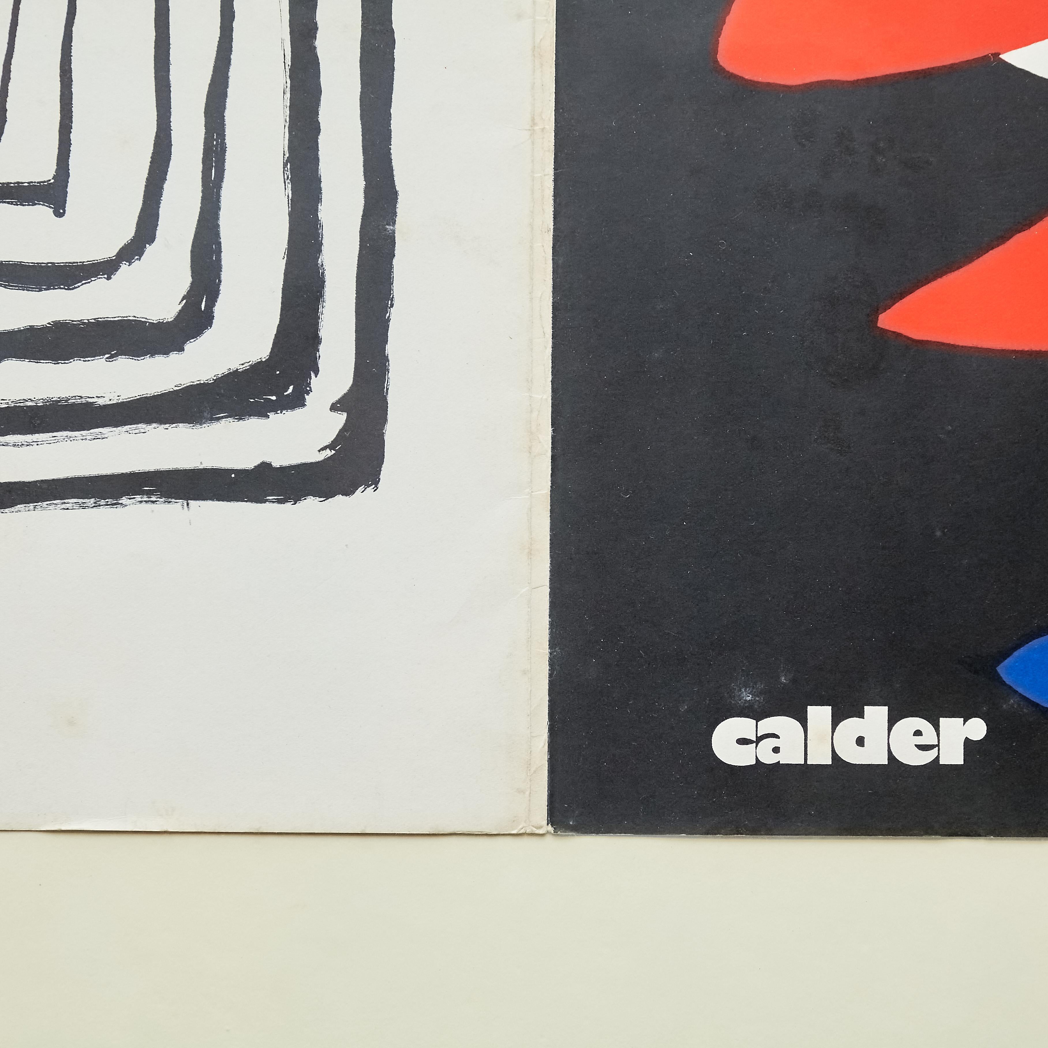 Gerahmtes Cover-Magazin von Alexander Calder für „Darriere Le Miroir“, um 1971 (Moderne der Mitte des Jahrhunderts) im Angebot