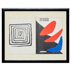 Alexander Calder Framed Cover Magazine for 'Darriere Le Miroir', circa 1971