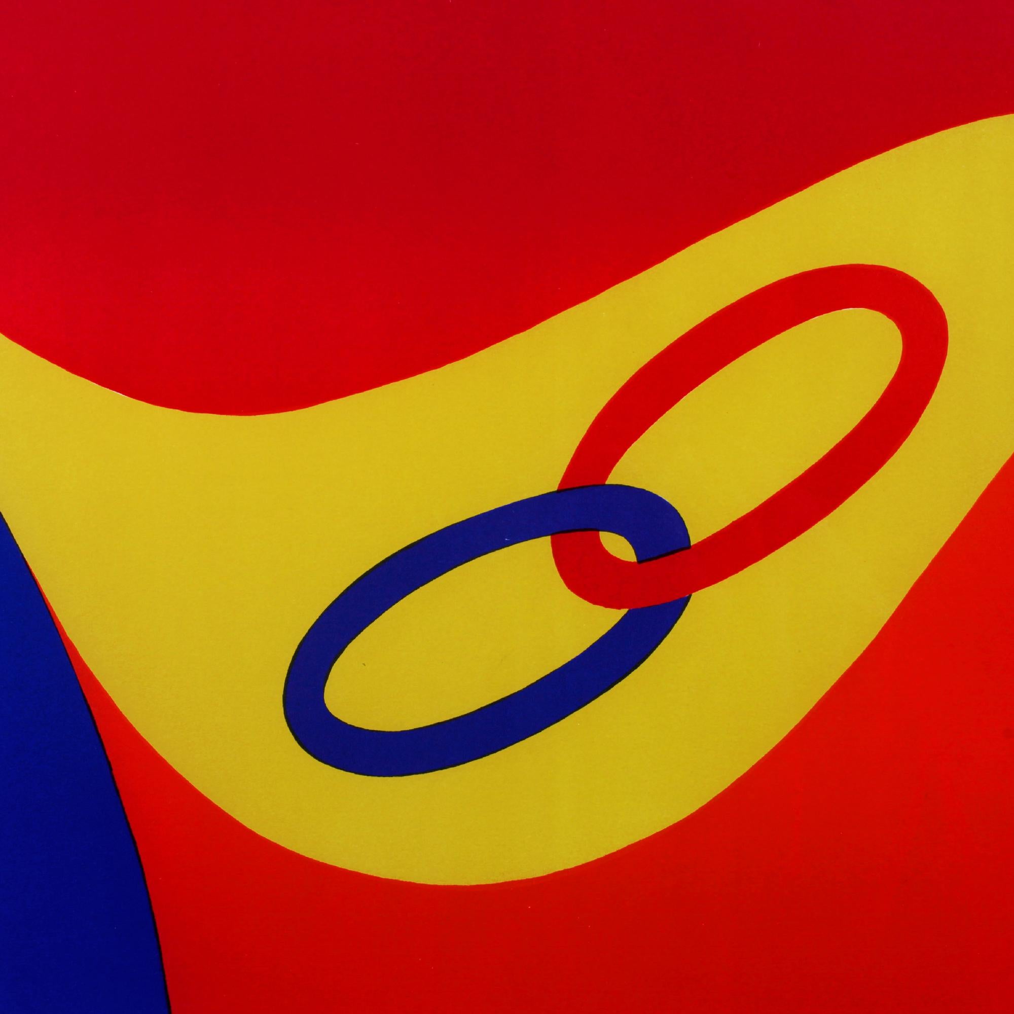Américain Lithographie « Partnership » collection Flying Colors d'Alexander Calder, 1975 en vente