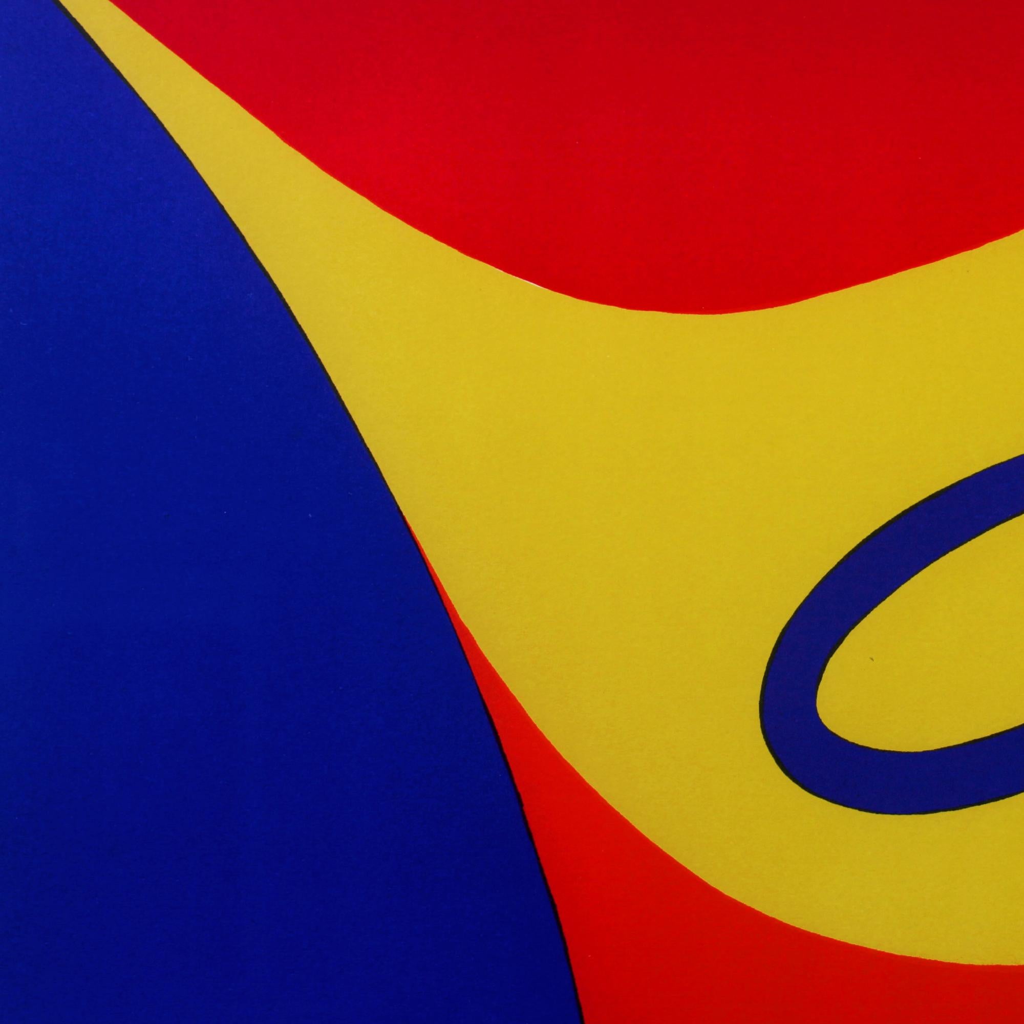 Papier Lithographie « Partnership » collection Flying Colors d'Alexander Calder, 1975 en vente