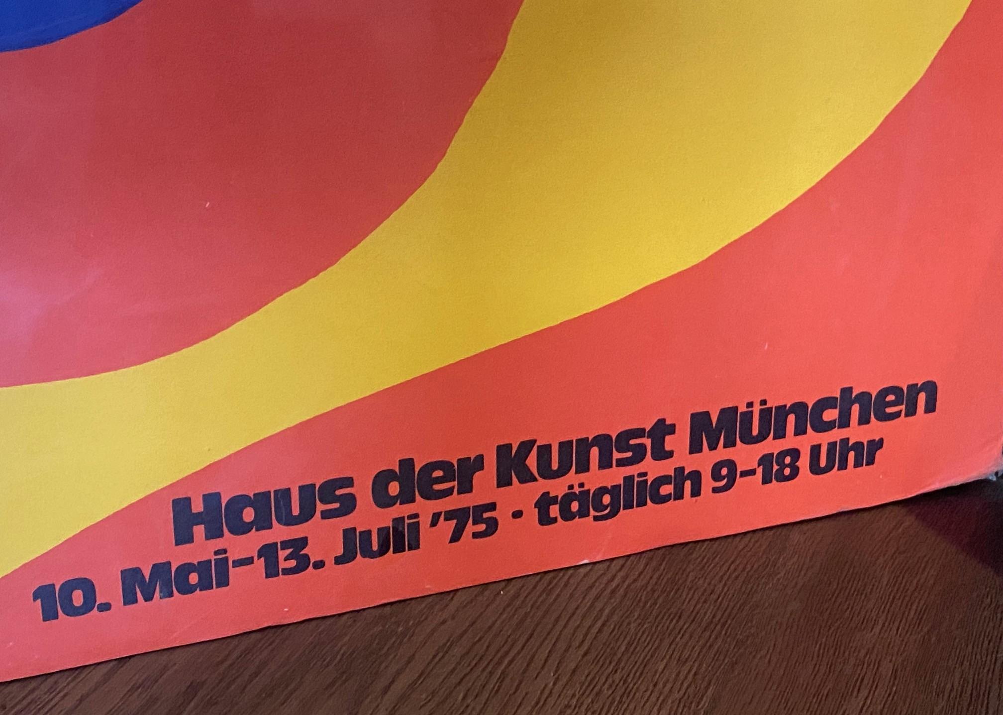 Alexander Calder Haus der Kunst München Original deutsches Ausstellungsplakat  1975 im Angebot 4