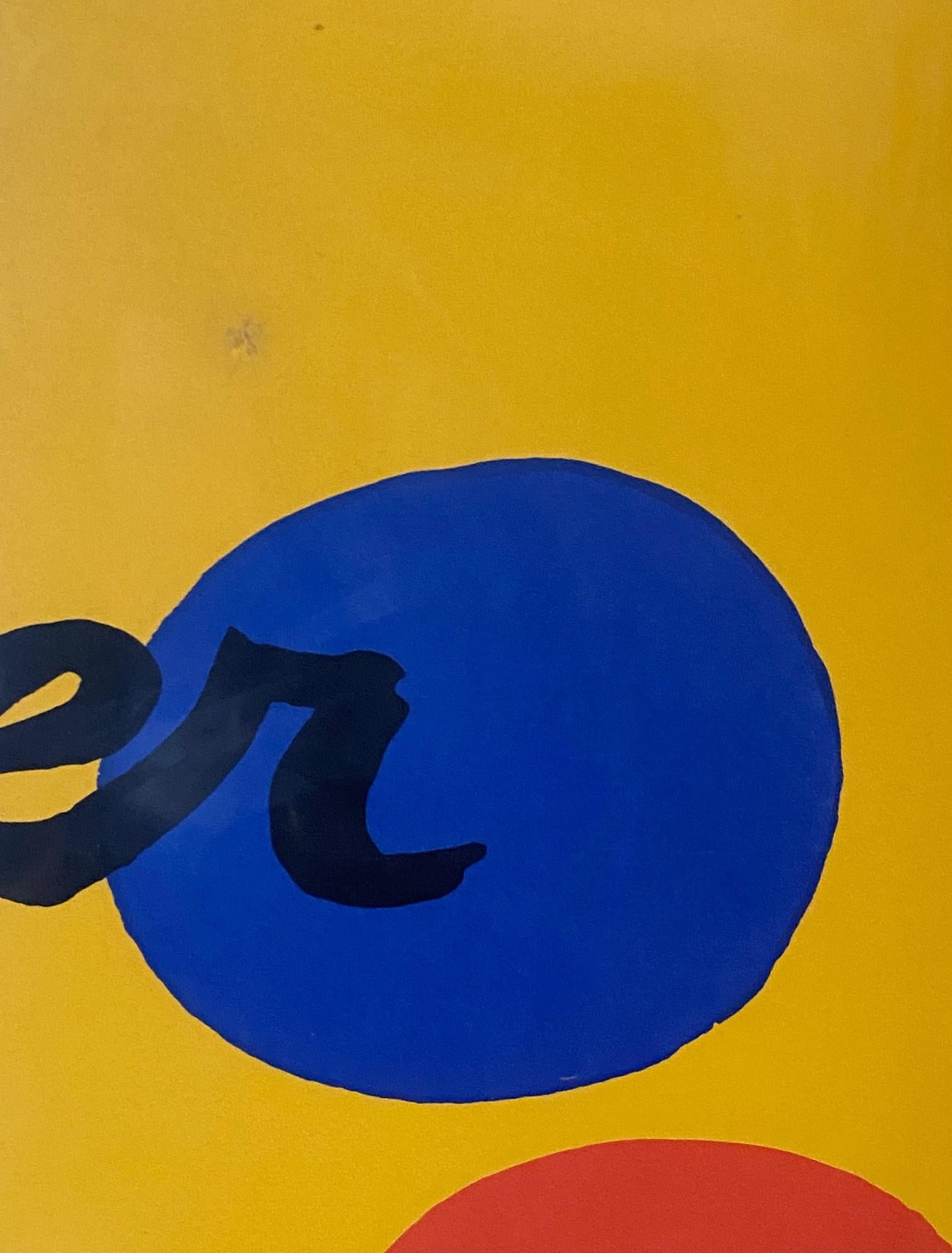 Alexander Calder Haus der Kunst München Original deutsches Ausstellungsplakat  1975 (Papier) im Angebot