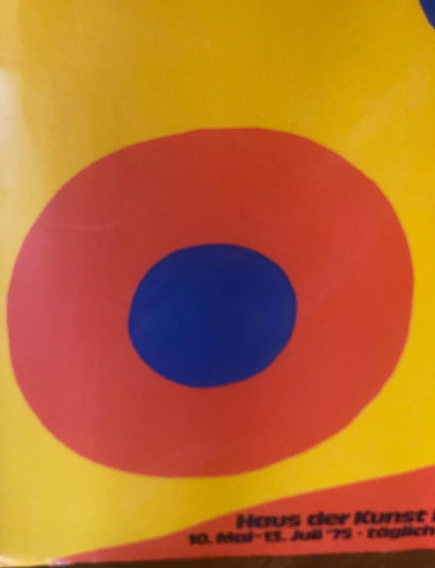 Alexander Calder Haus der Kunst München Original deutsches Ausstellungsplakat  1975 im Angebot 2