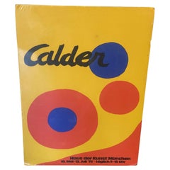 Alexander Calder Haus der Kunst Munich Original German Exhibition Poster  1975