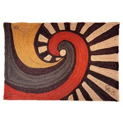 Alexander Calder Jute 'Swirl' Tapestry, 1975 Guatemala
