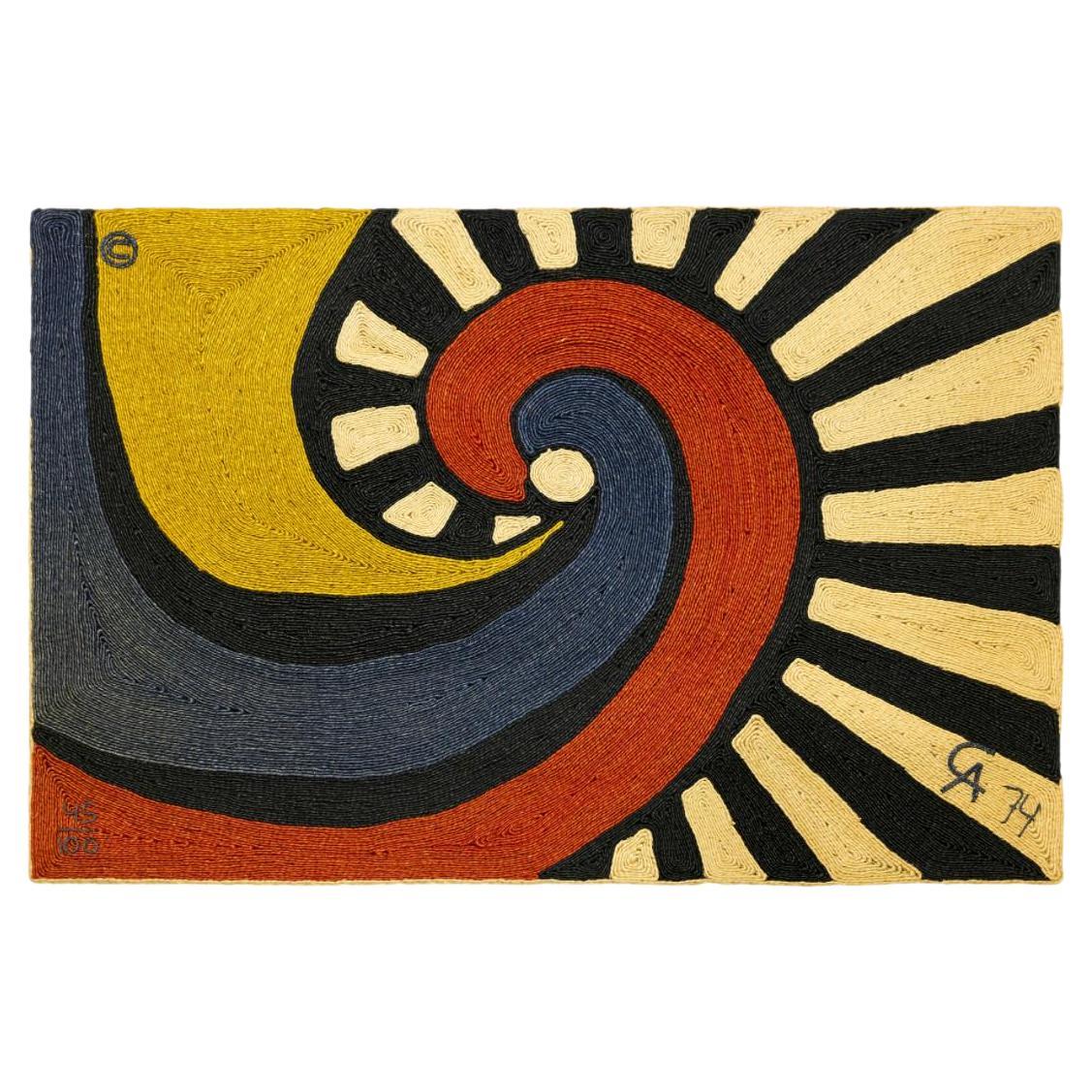 Alexander Calder Jute Tapestry, 1974 Guatemala For Sale