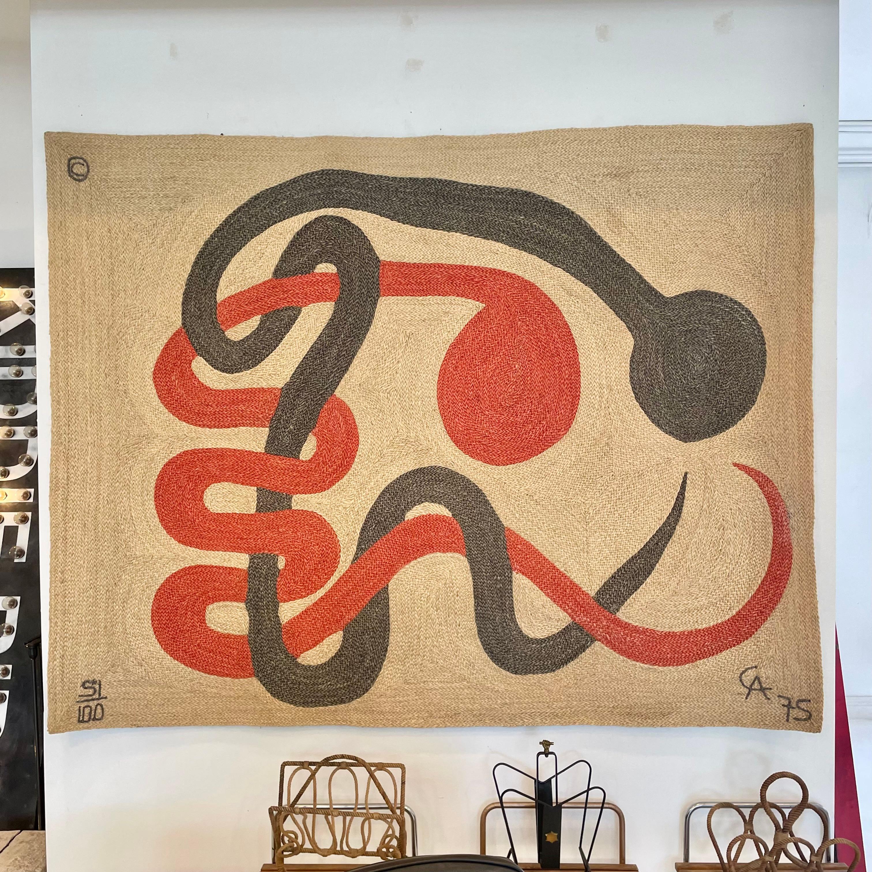 Alexander Calder Jute Tapestry, 1975 Guatemala 11