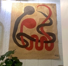 Wandteppich aus Jute von Alexander Calder