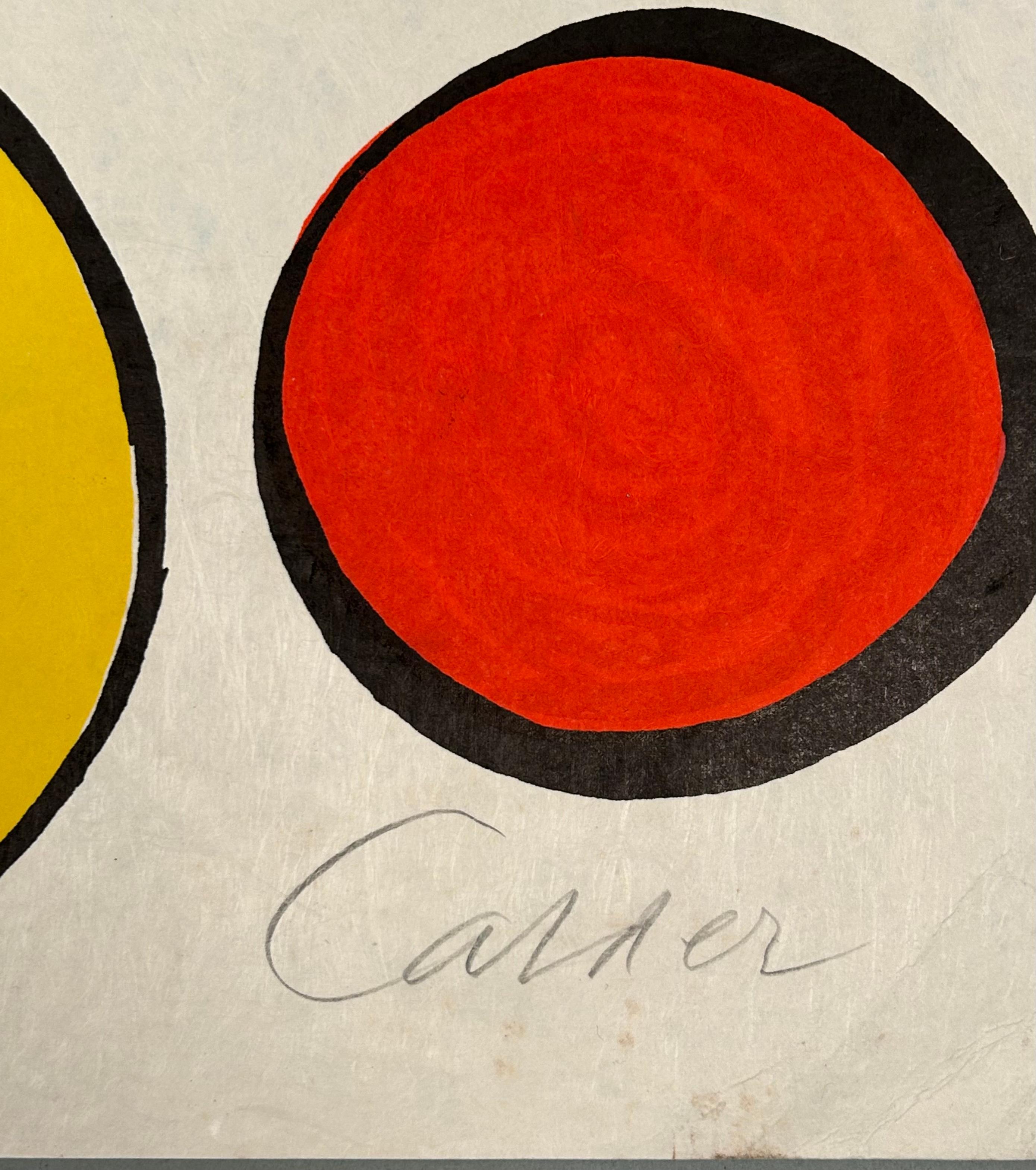 Modern Alexander Calder Lithograph (La Pointe de non-retour) 1976 For Sale
