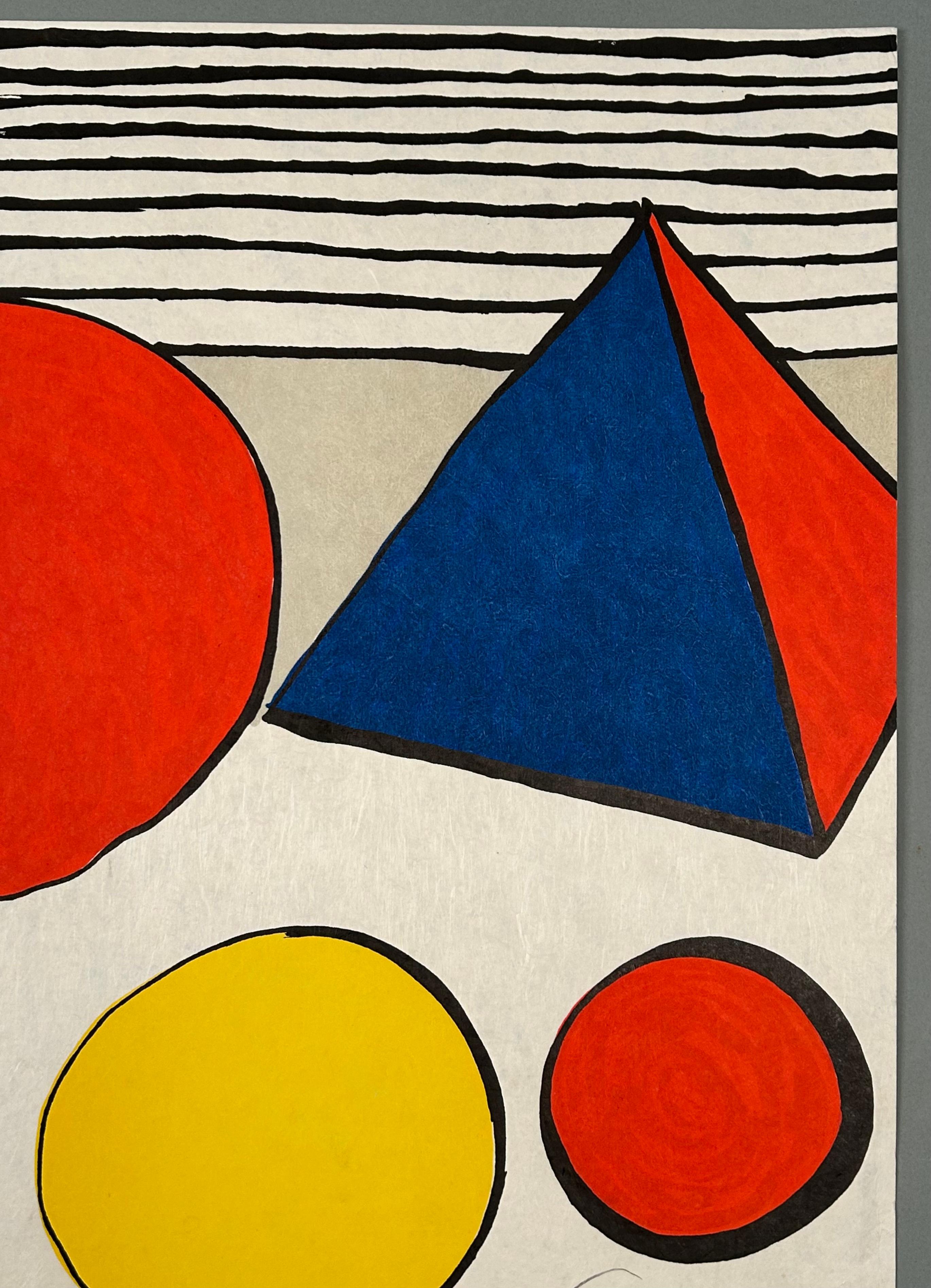 American Alexander Calder Lithograph (La Pointe de non-retour) 1976 For Sale