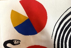 Alexander Calder, "La poire, Le fromage, et Le Serpent" Original Tapestry