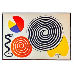 Alexander Calder, "La poire, Le fromage, et Le Serpent" Original Tapestry