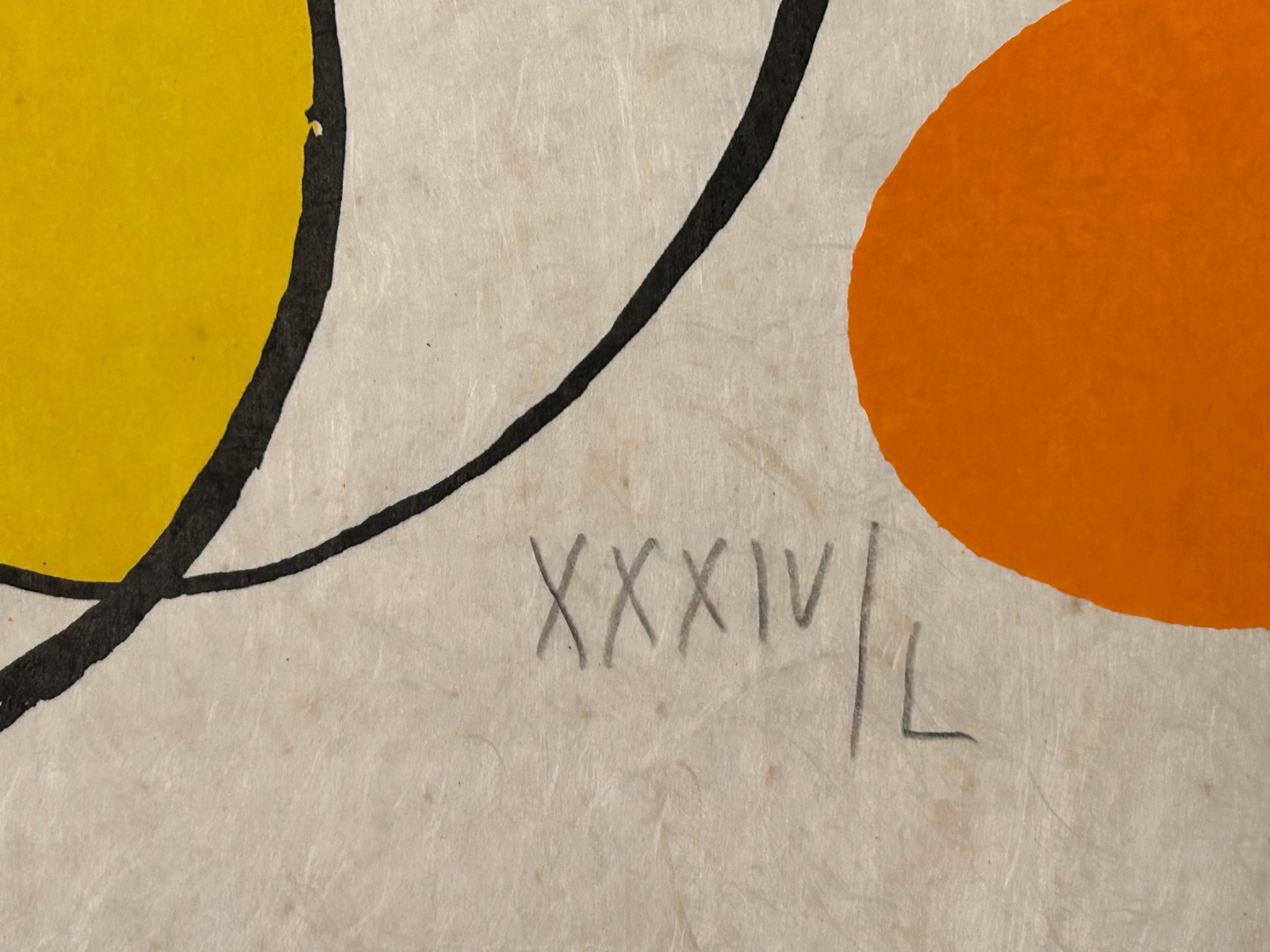 Alexander Calder Lithographie (L'Espoir du Volubius) 1973 (Papier) im Angebot