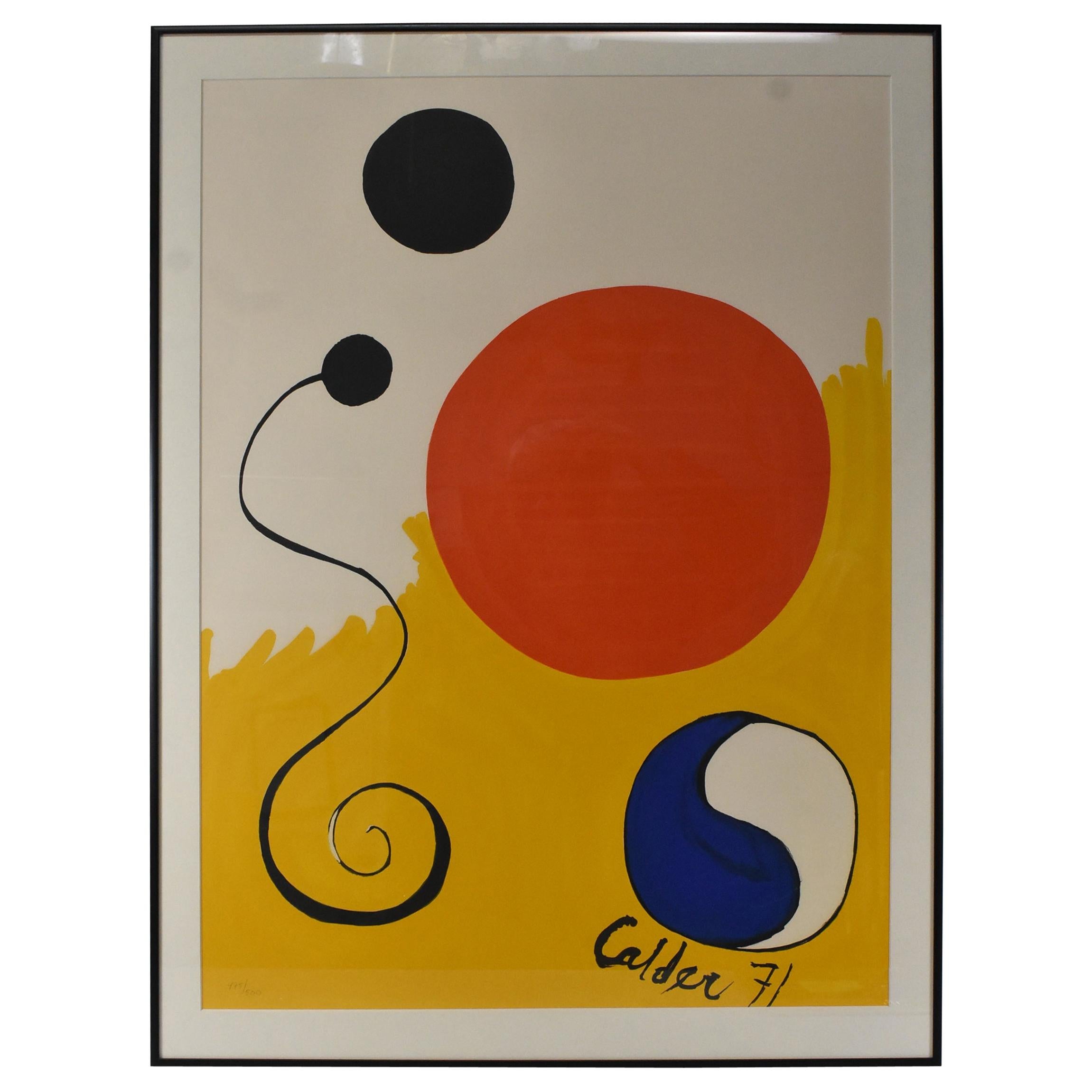 Alexander Calder Limited Edition "Yin 
Yang" 1971 Signed in Print 475/500