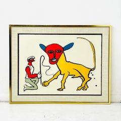 Alexander Calder "Lion Tamer" #7/75, Signed Lithograph