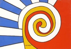 Alexander Calder Lithograph 27"H x 38"W Mid Century Modern Abstract Art