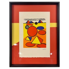 Alexander Calder Lithograph, Hommage à San Lazzaro, 1975
