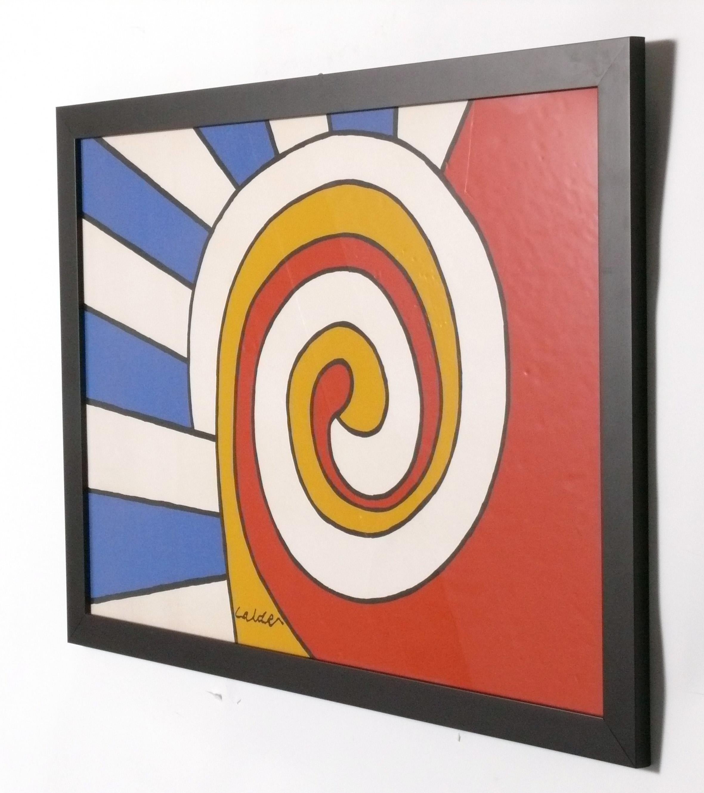 Large Scale Colorful Lithograph, entitled 