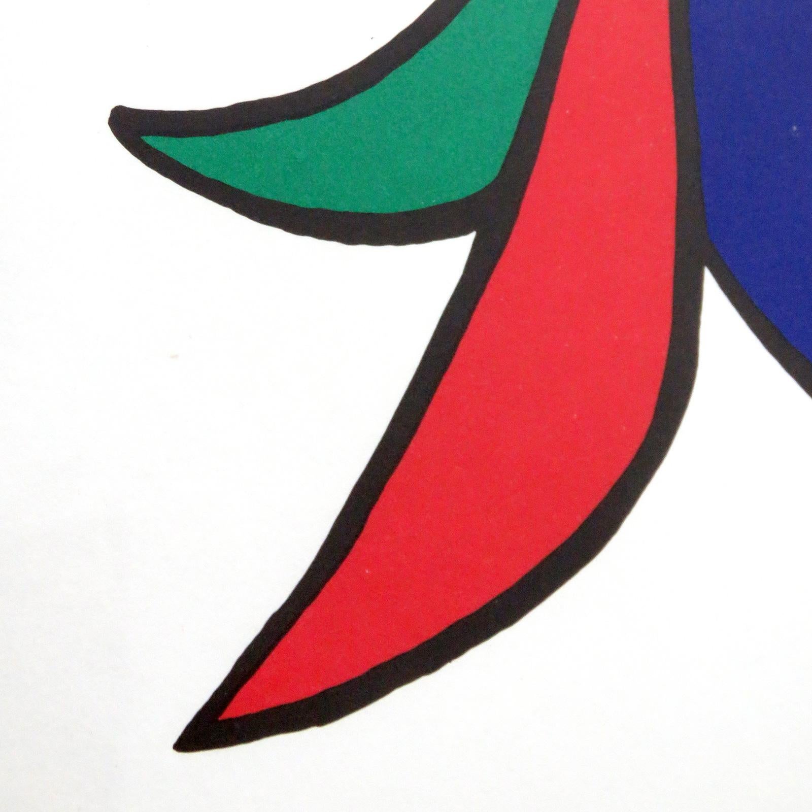 Paper Alexander Calder Lithography, 1963