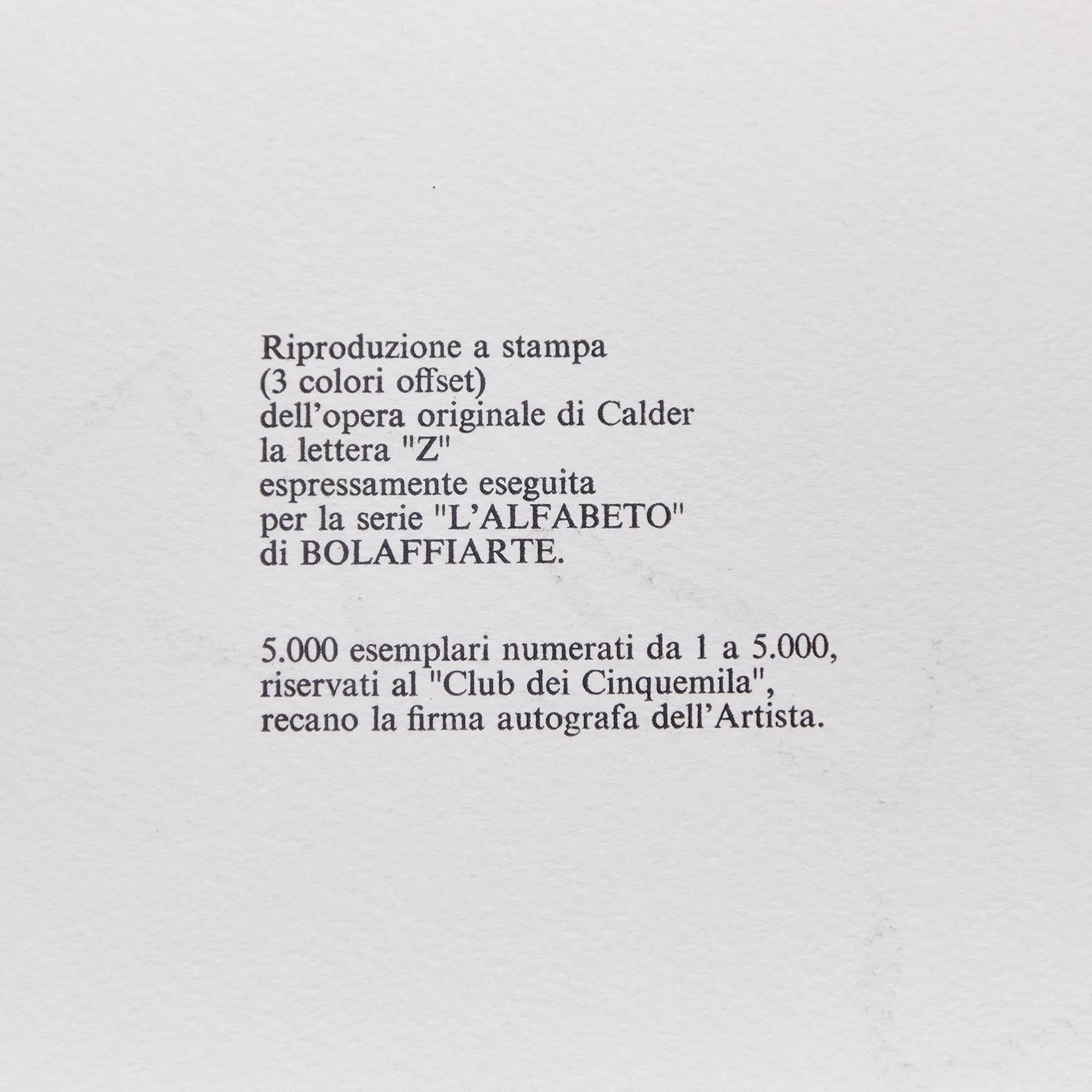 Alexander Calder, Lithography, 1979 5
