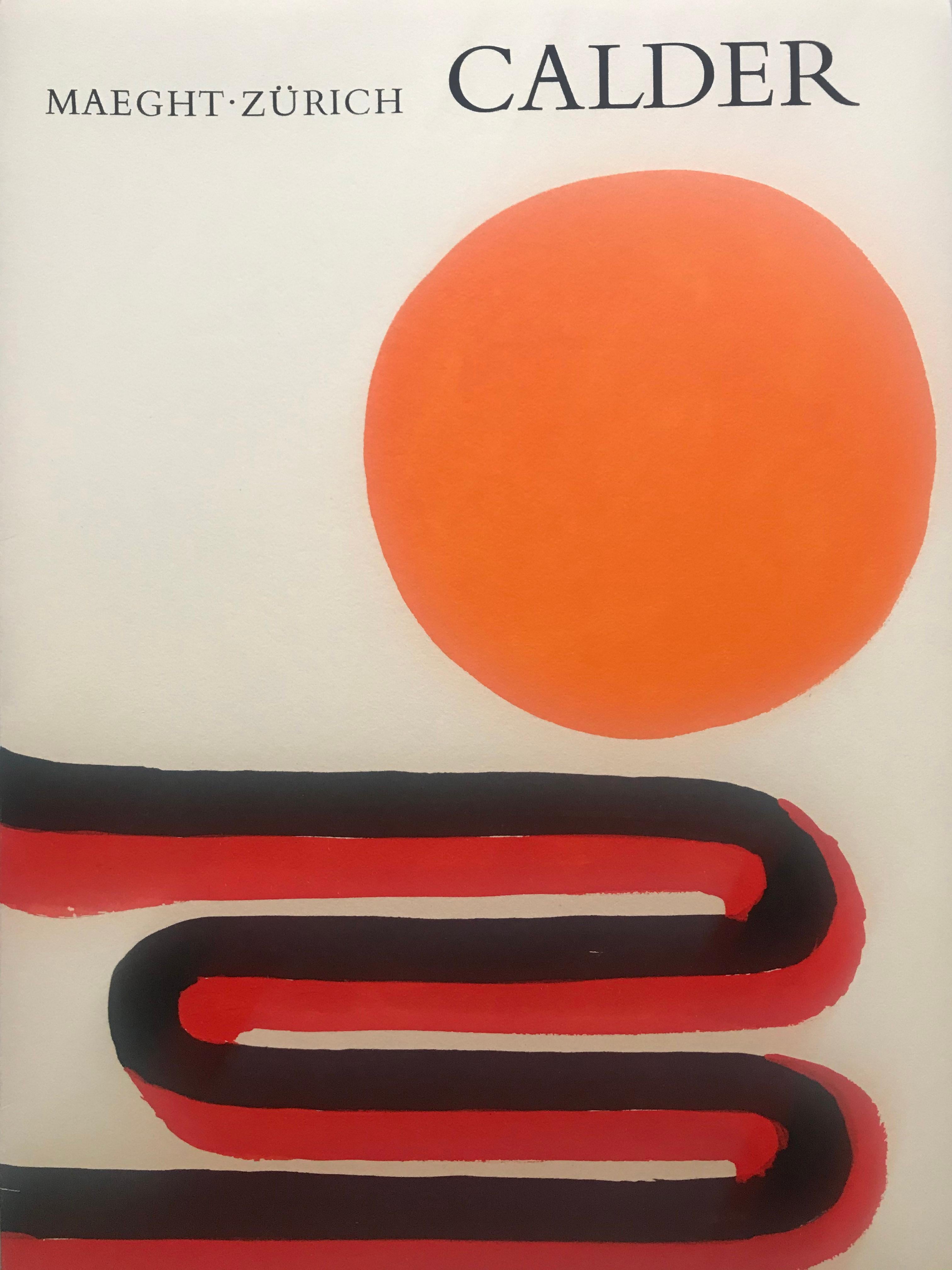 Calder rétrospectif
(Maeght Zurich)
Portfolio non paginé 
26 pages
c.giedion welcker (auteur)
Maeght (éditeur)
1973
Contient 4 lithographies couleur dont la couverture double page 
23,4 cms x 31,9 cms
Parfait état 
290 euros