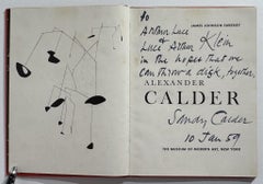 Alexander Calder Monograph (Inscribed by Artist)