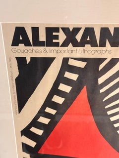 Alexander Calder Original Exhibition Poster for Rolly-Michaux Gallery 1976