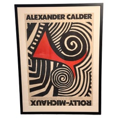Alexander Calder Original Exhibition Poster for Rolly-Michaux Gallery 1976