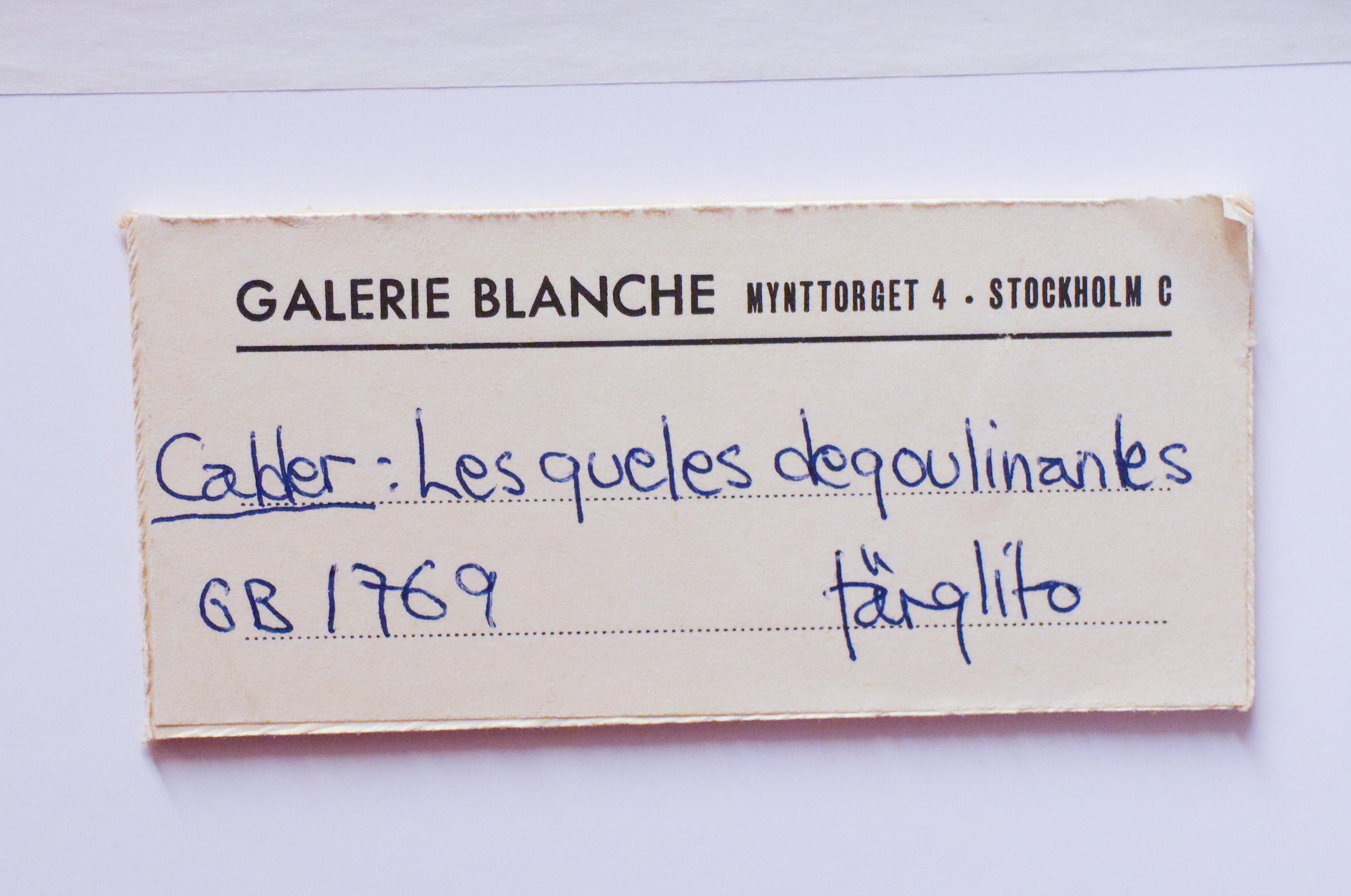 Lithographie originale d'Alexander Calder, 15/90, Les Queles Deqoulinantes 1966 en vente 1