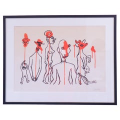 Used Alexander Calder, Original Lithograph 15/90, Les Queles Deqoulinantes 1966