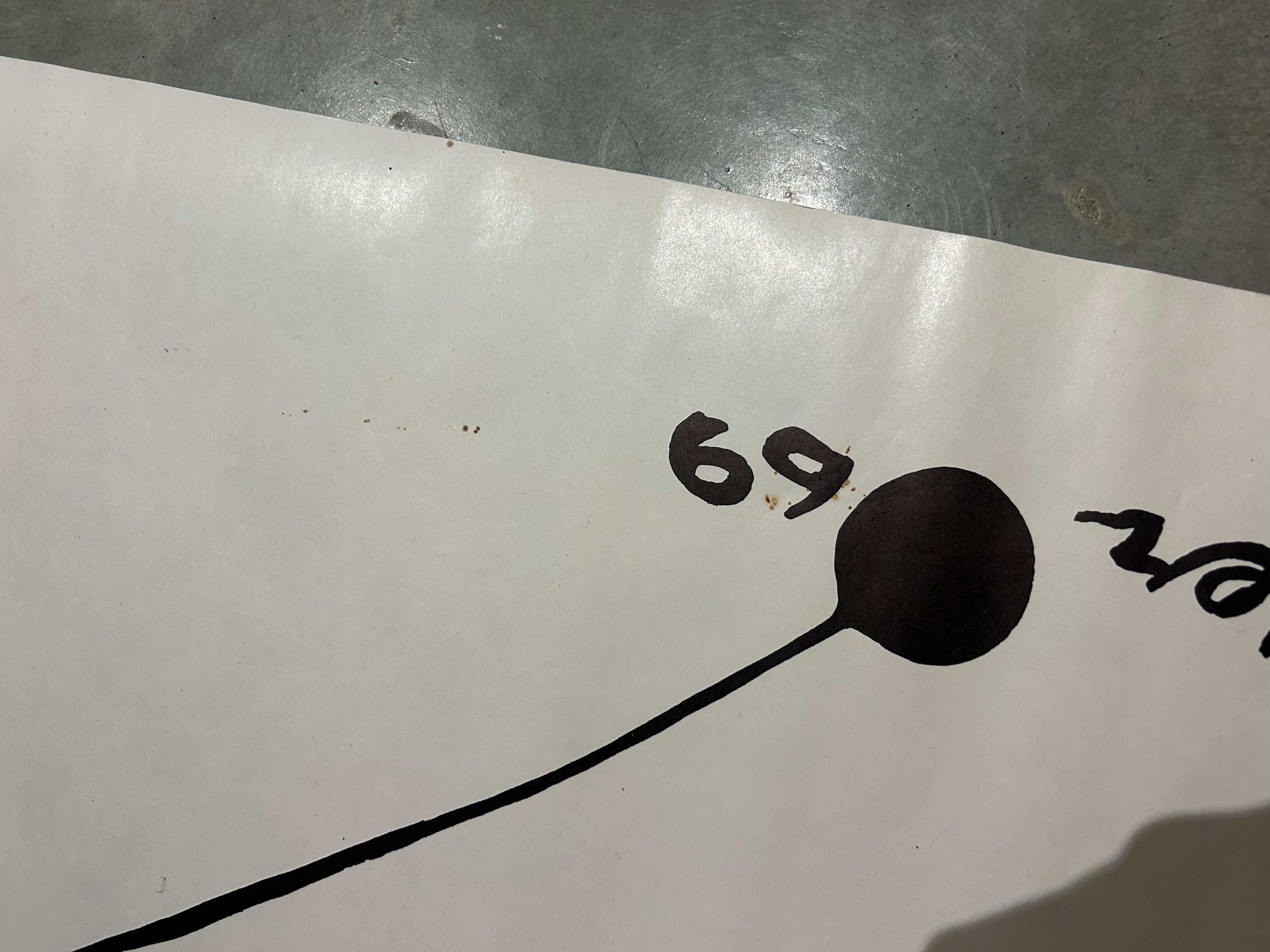Alexander Calder Original poster for Calder's exhibition at the Théâtre Français In Excellent Condition In PAU, FR