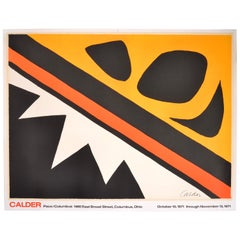 Alexander Calder Pace/Columbus exhibition Hand Lithograph, 1971