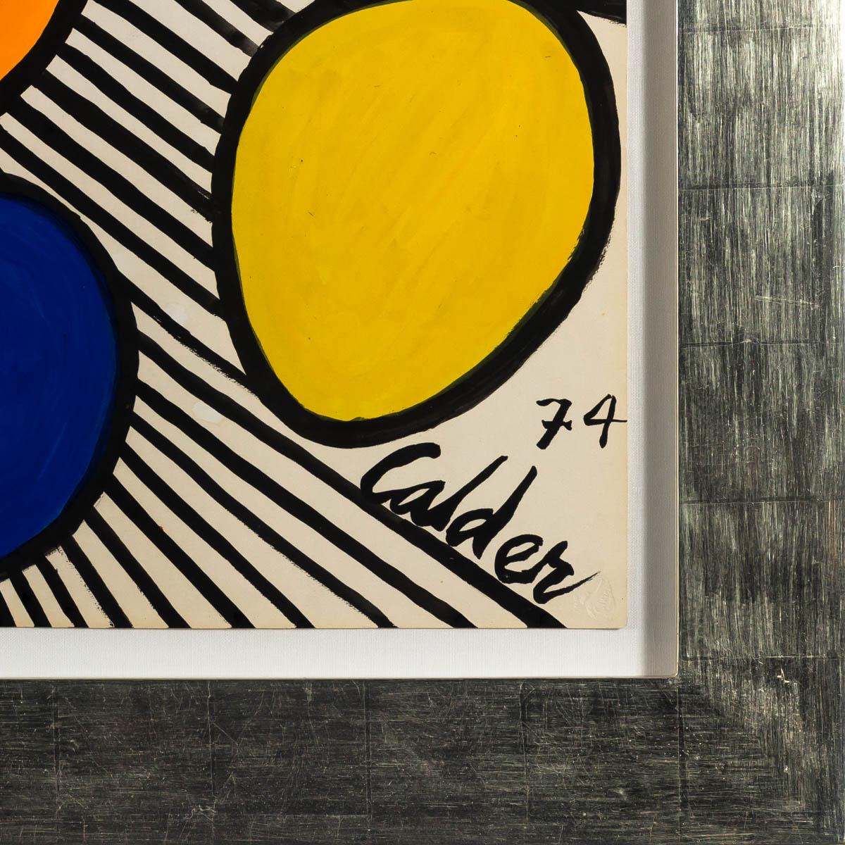 Bowling, 1974 – Painting von Alexander Calder