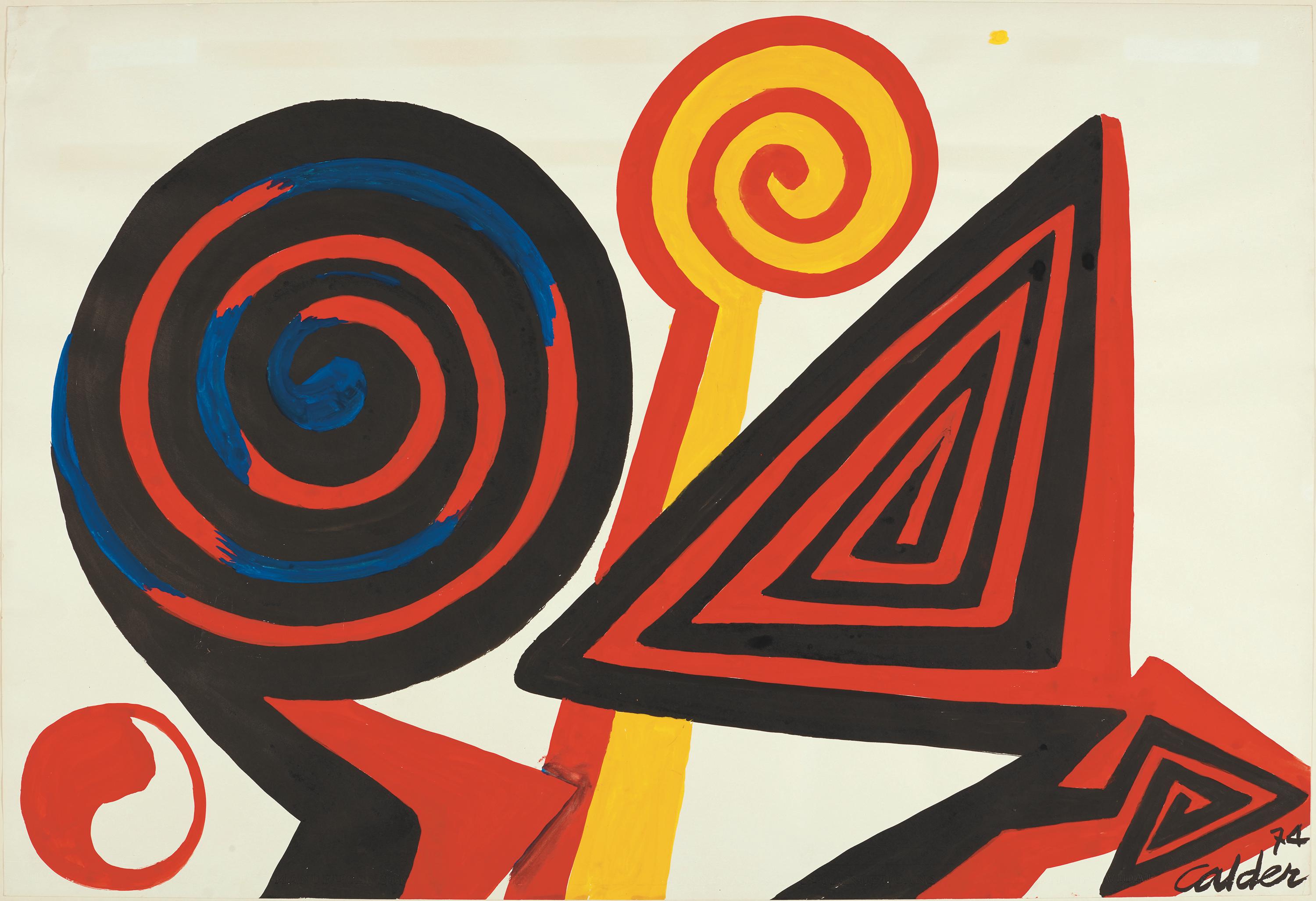 Abstract Painting Alexander Calder - Directions des directions