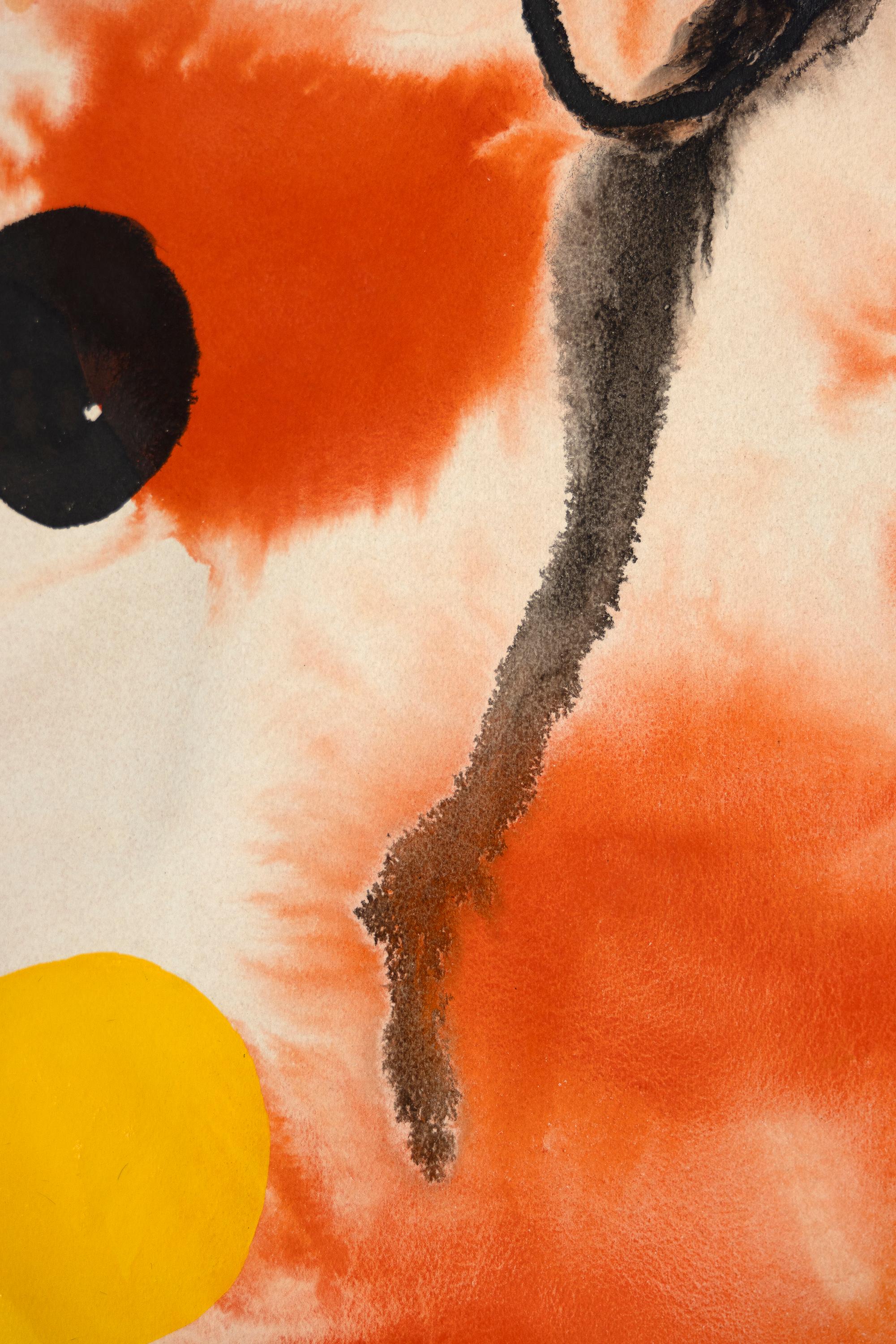 Rouge Mouille (A00963) - Post-War Painting by Alexander Calder