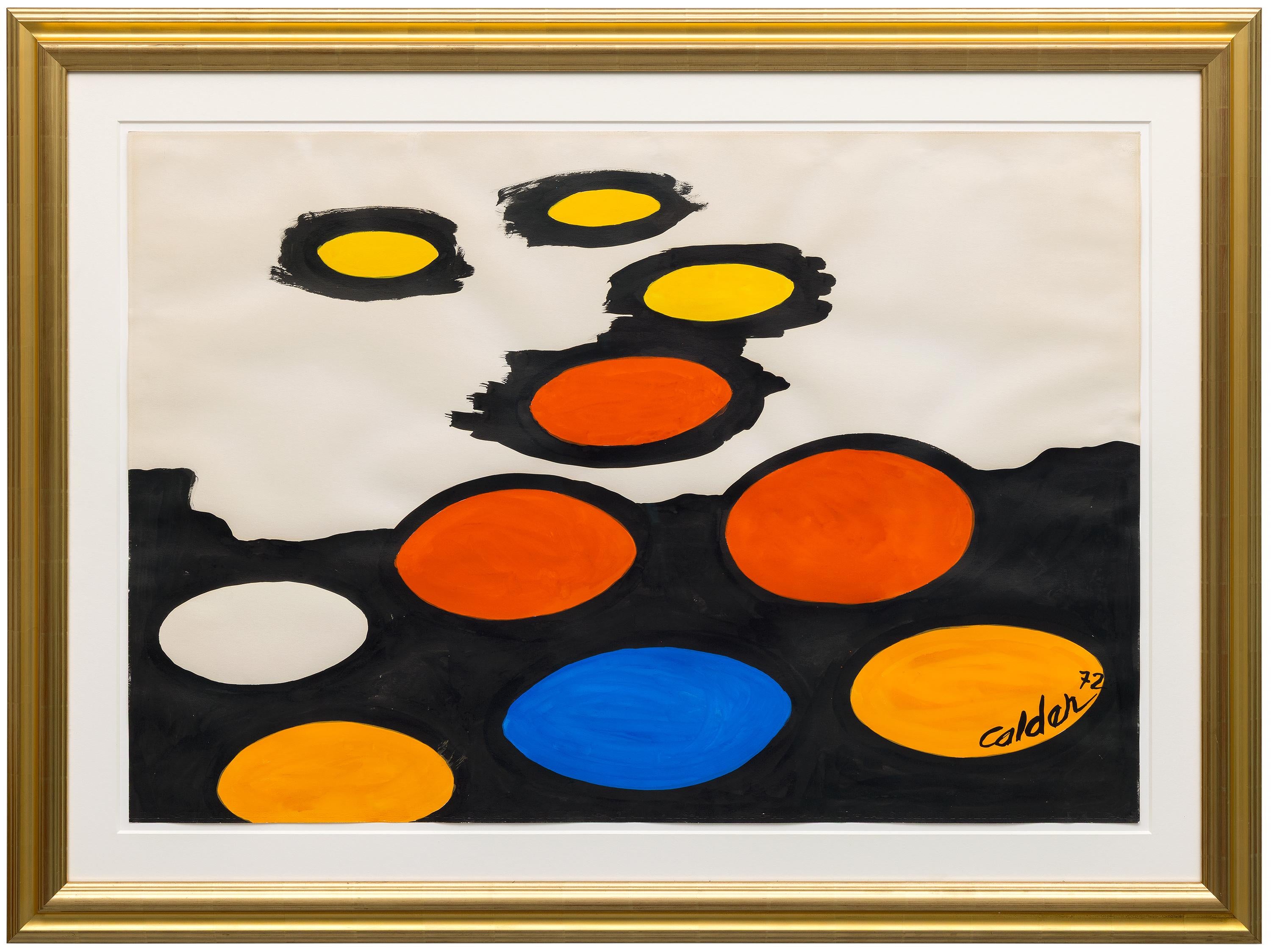 Soucoupes Volantes (Untertassen) – Painting von Alexander Calder