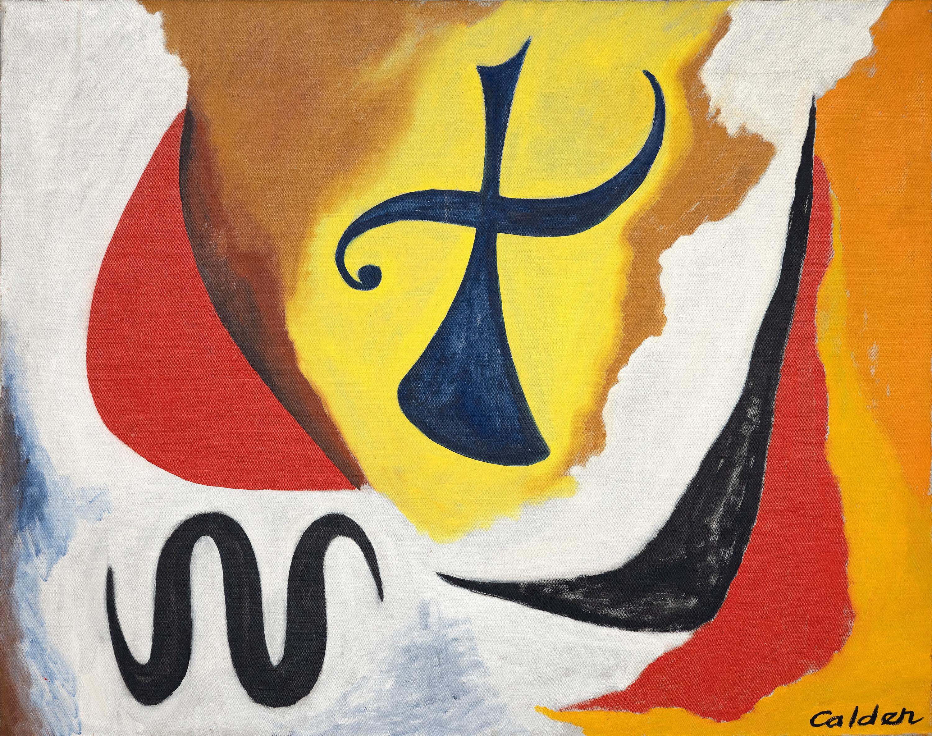 Abstract Painting Alexander Calder - The Cross