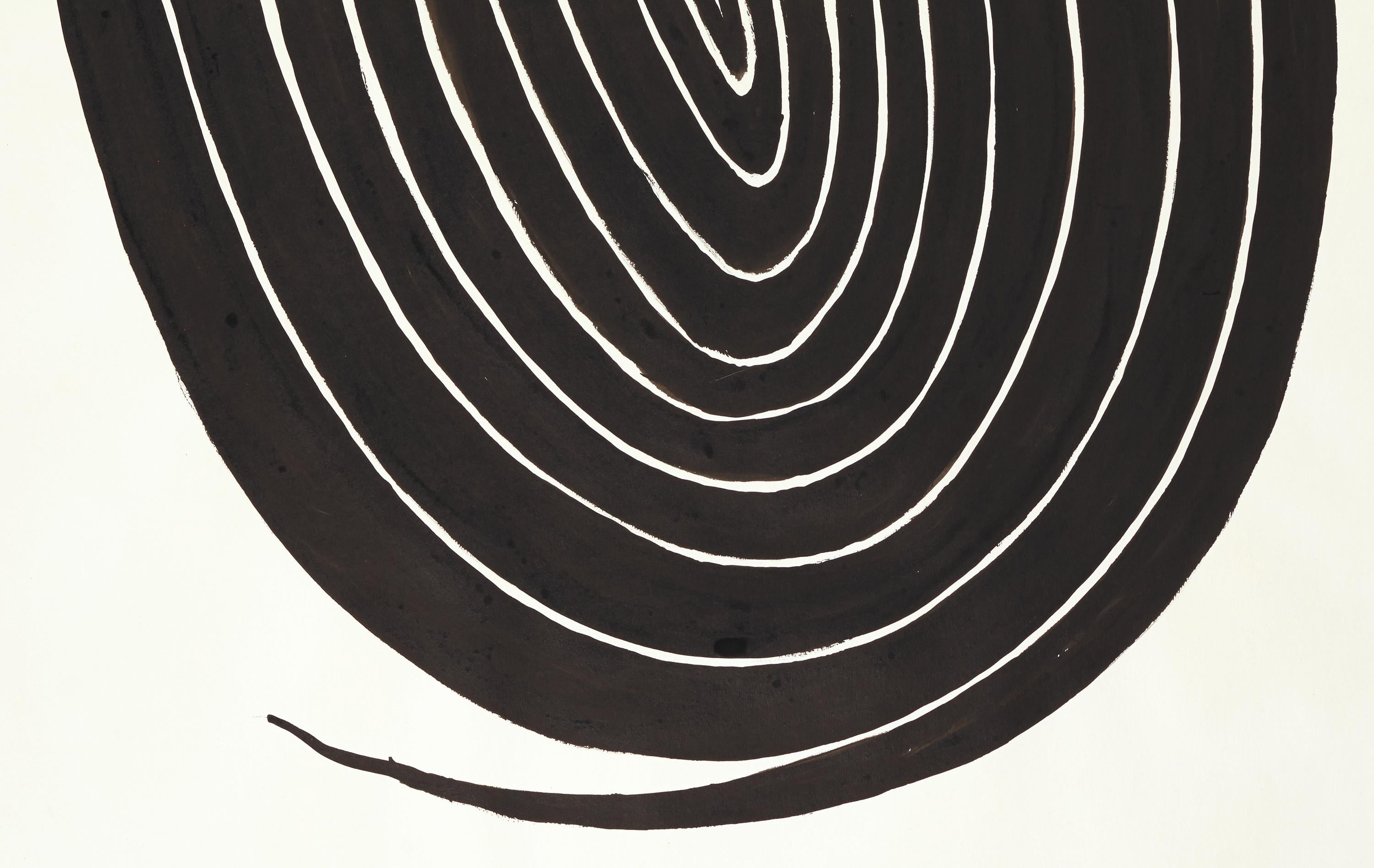 La spirale ovale - Après-guerre Painting par Alexander Calder