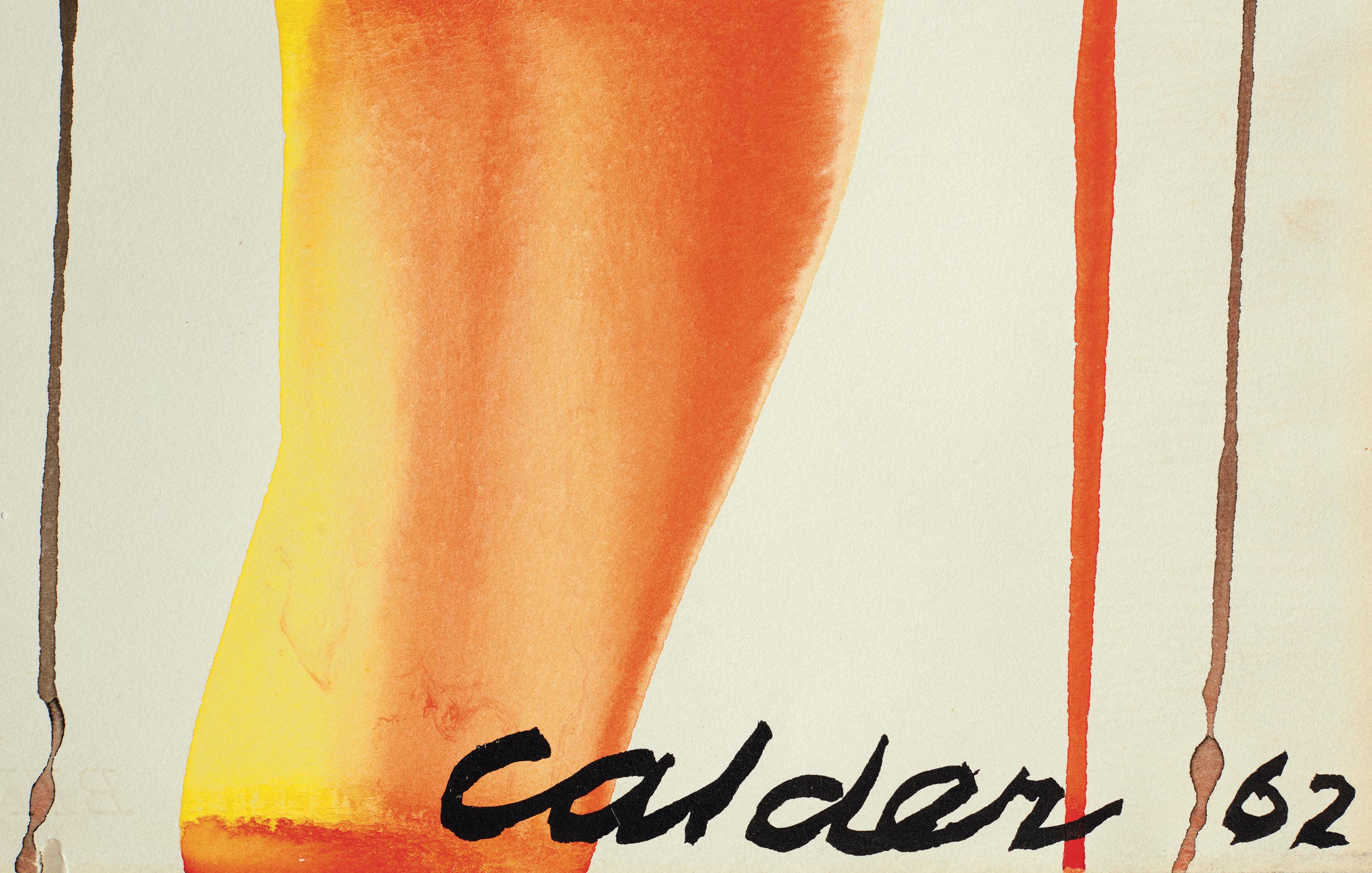 Tracks - Painting by Alexander Calder