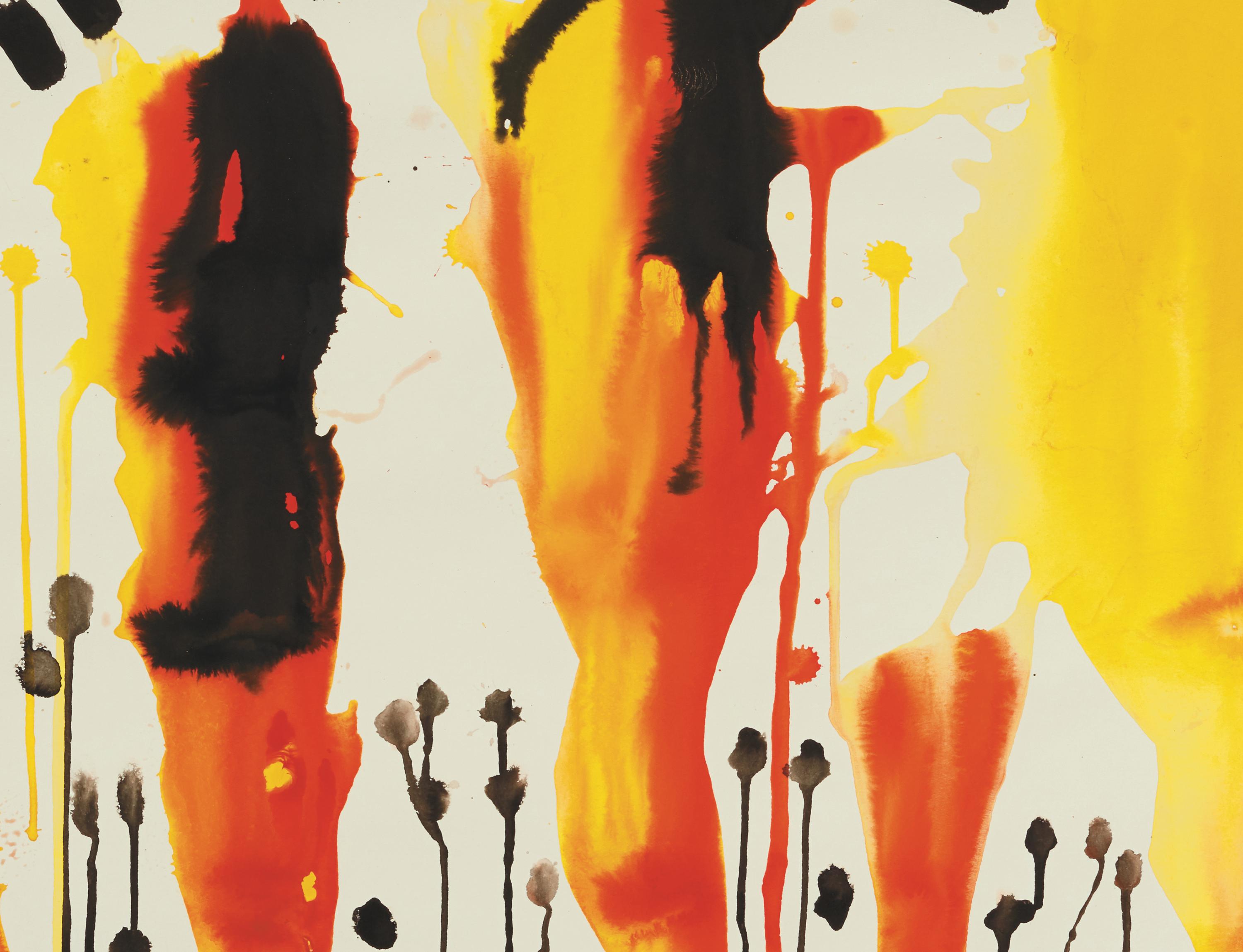 Pistes - Après-guerre Painting par Alexander Calder