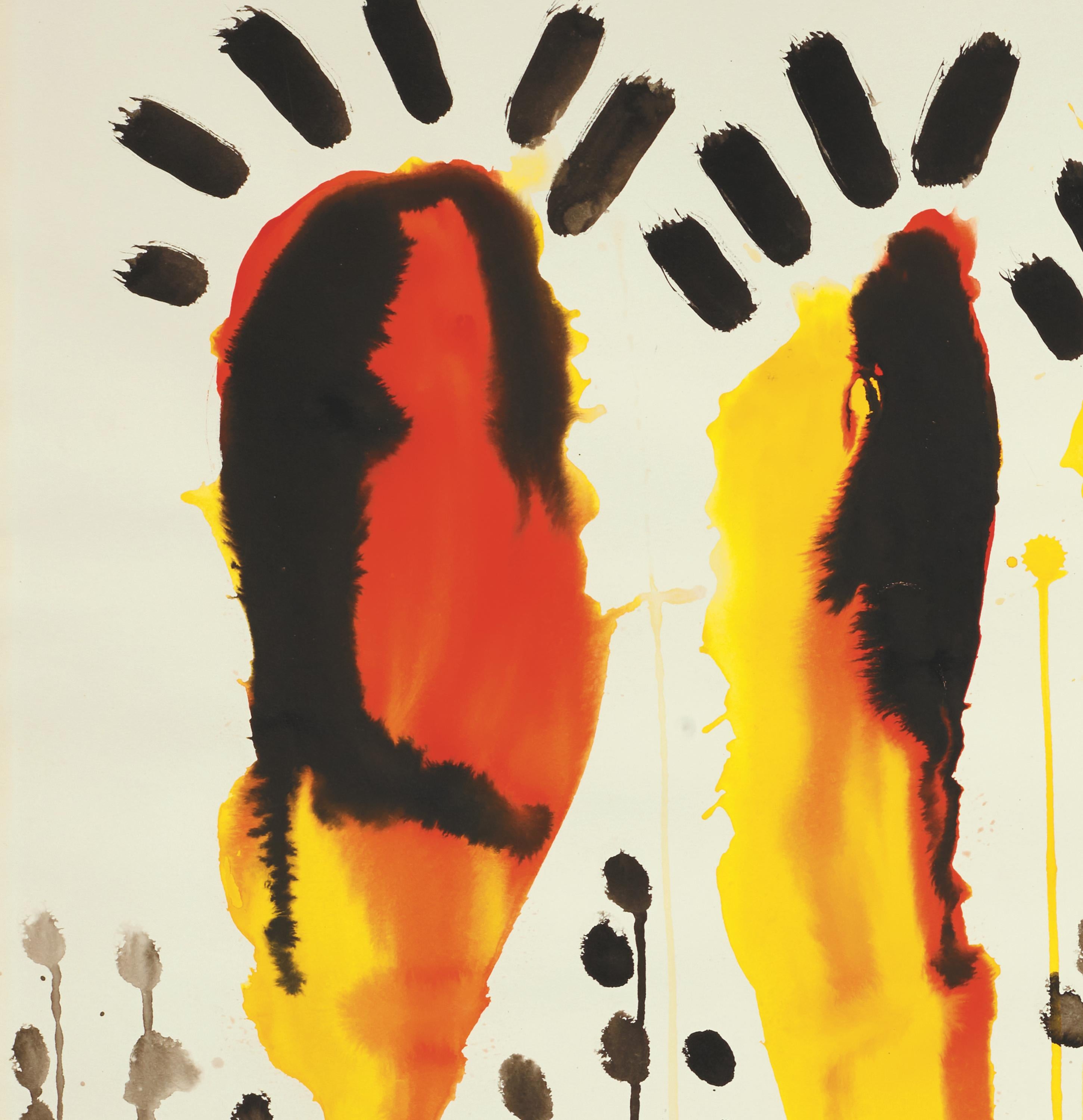 Tracks - Post-War Painting by Alexander Calder
