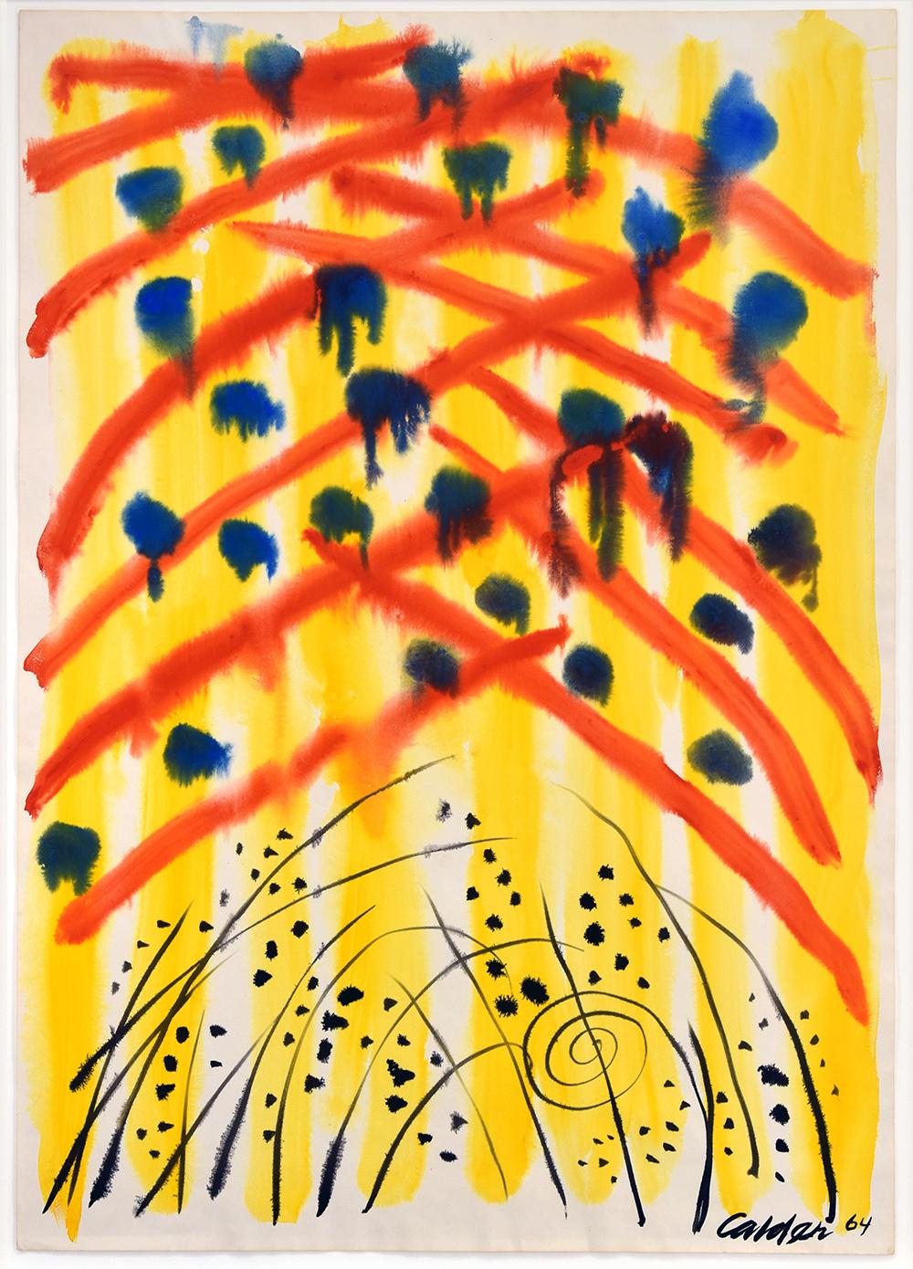Alexander Calder Abstract Painting - Untitled, 1964
