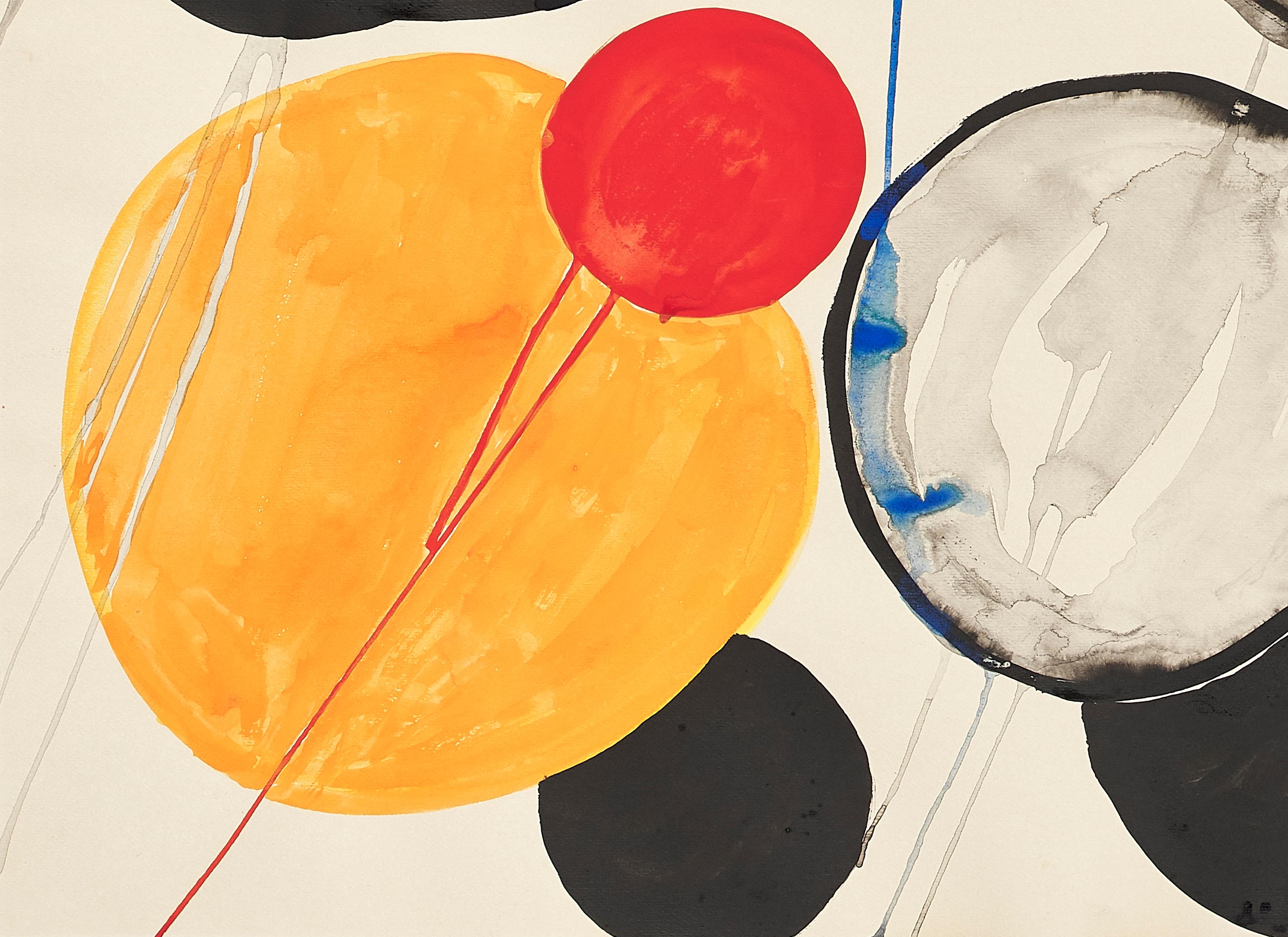 Vives - Après-guerre Painting par Alexander Calder