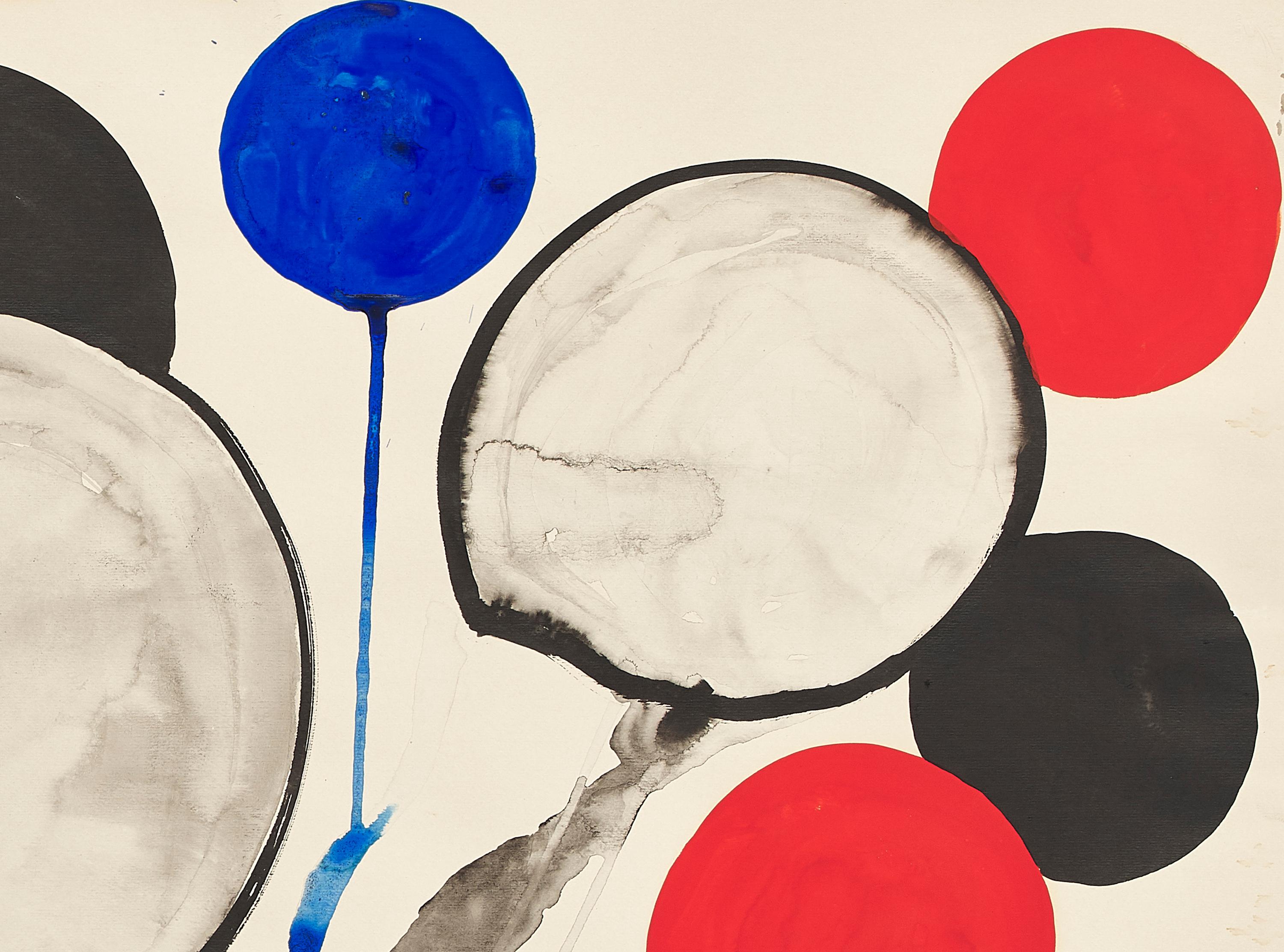 Vive - Post-War Painting by Alexander Calder