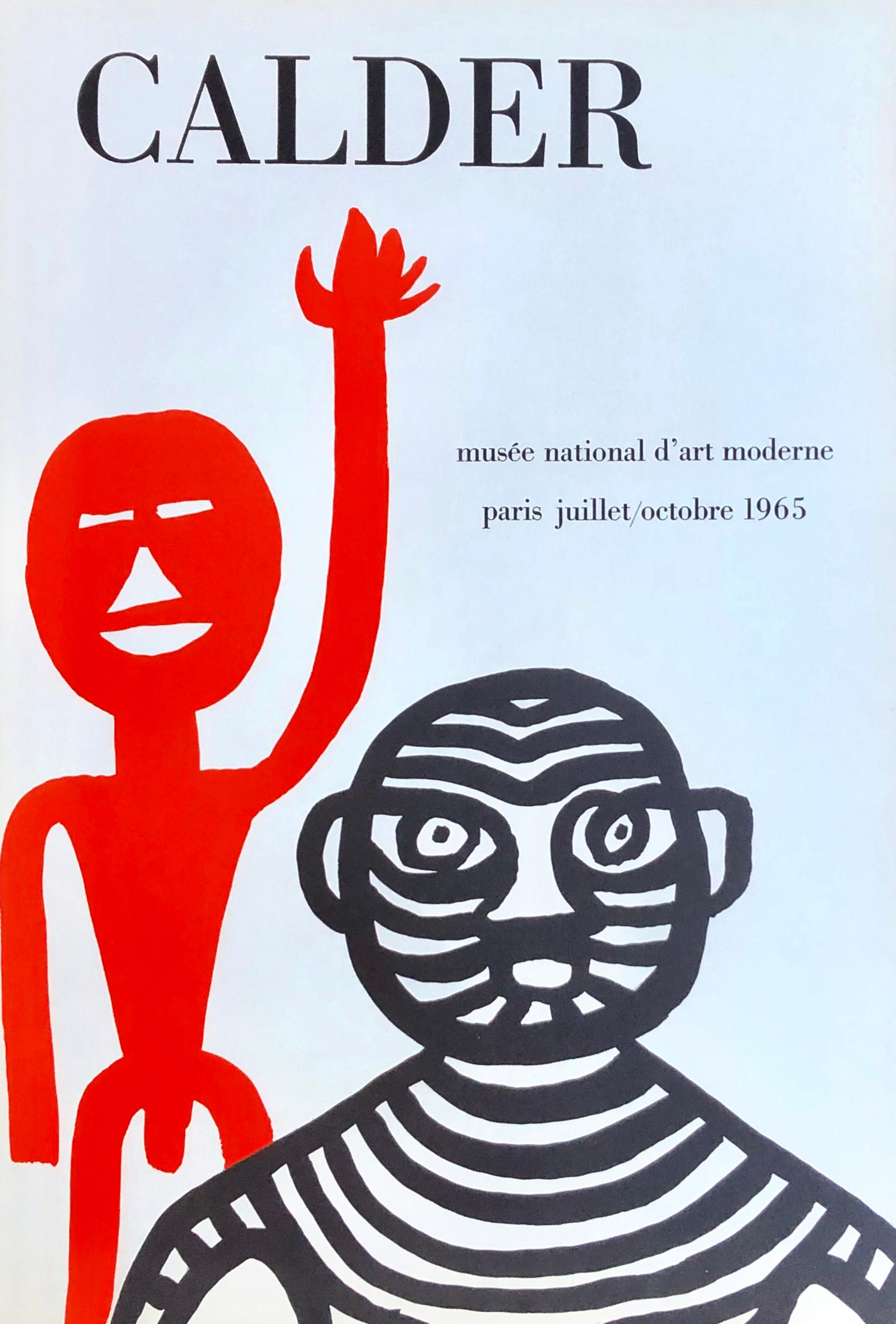 Original Alexander Calder Musée national d'art moderne Paris 1965 exhibition poster:

Offset lithograph 
16 x 22.75 inches 
Published by Musée national d'art moderne Paris 1965. 
An original 1st printing in very good condition. 
Unsigned from an