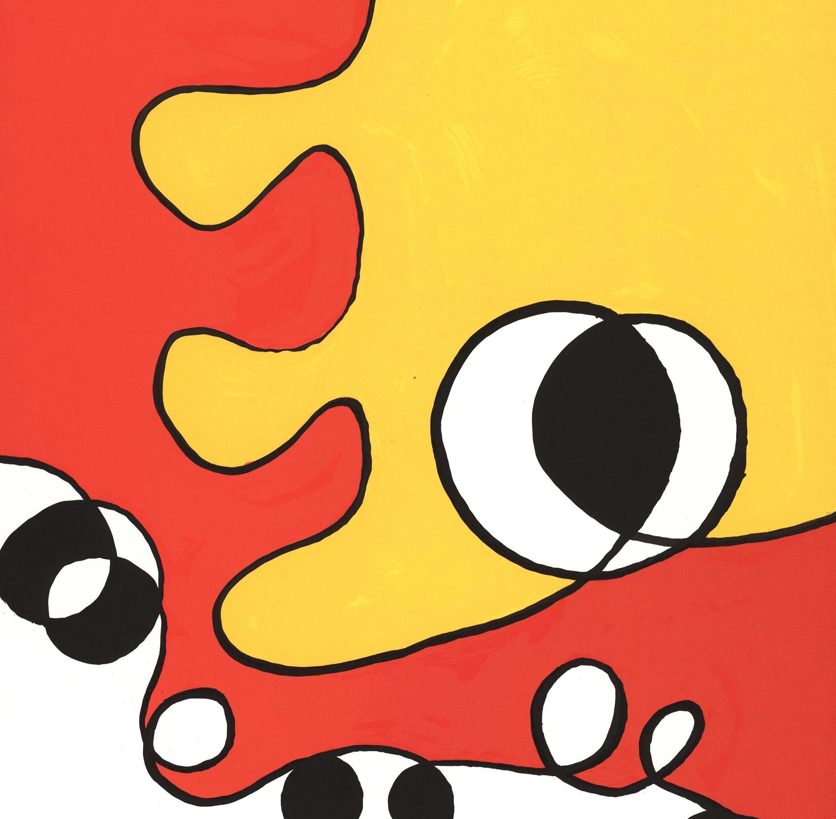 1960's Alexander Calder lithographic cover Derrière le miroir 1