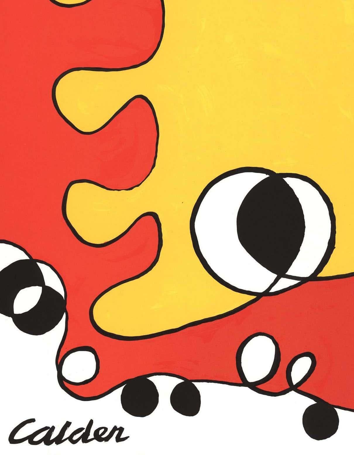 1960's Alexander Calder lithographic cover Derrière le miroir 2