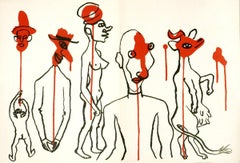 1966 Alexander Calder 'Derriere le Miroir No. 156' Surrealism France Lithograph